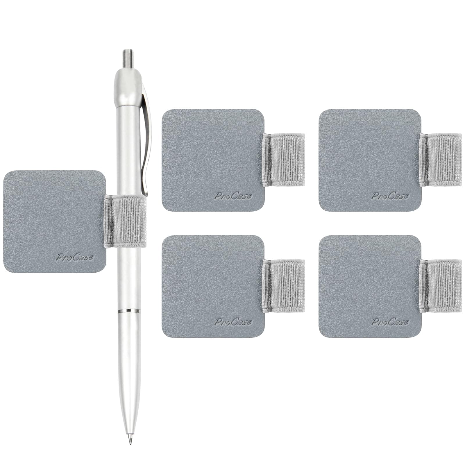 ProCase 5 Pack Pen Loop Holder for Notebooks & Tablet Case | Elastic Pen & Stylus Band Assorted Colors