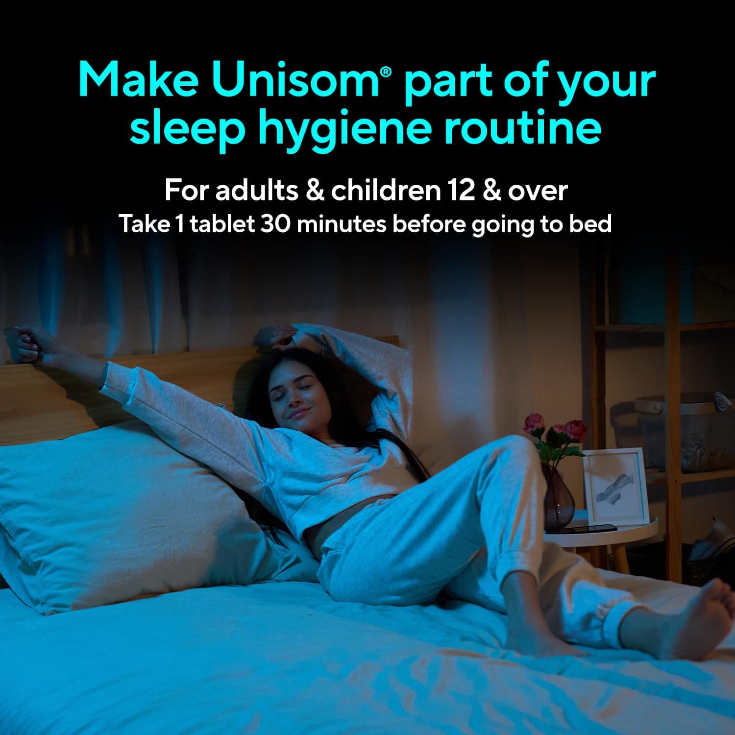 Unisom SleepTabs Nighttime Sleep Aid Tablets for Adults, 48-Count | Non-Habit-Forming Sleep Support - view 7