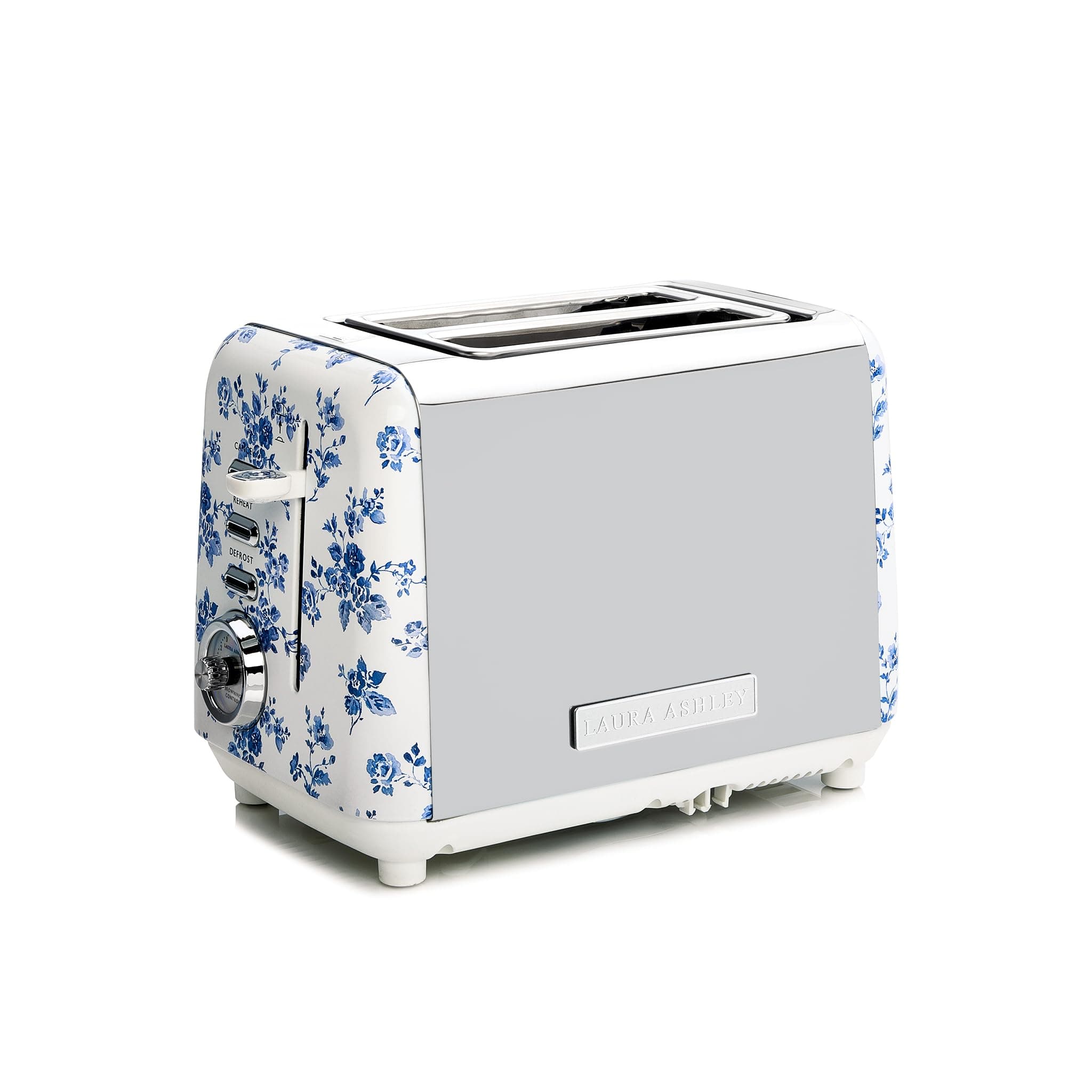 Laura Ashley China Rose 2 Slice Toaster | Wide Slot, Even Browning, 7 Levels, Compact Design - main product image