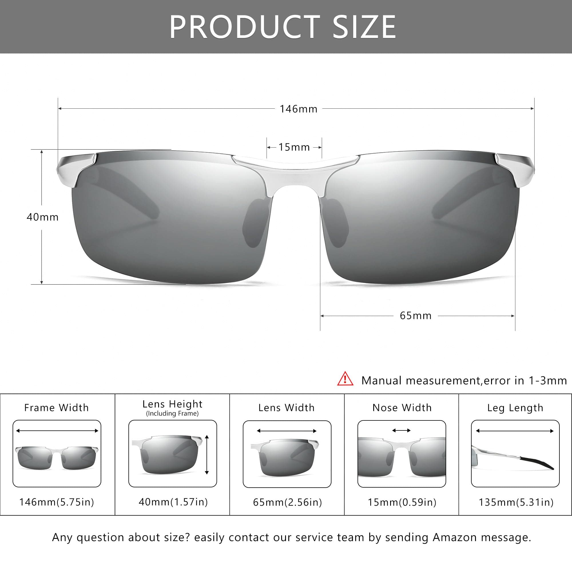 SUNGAIT Men's HD Polarized Sunglasses for Driving Cycling Running UV400 UV Protection - view 6