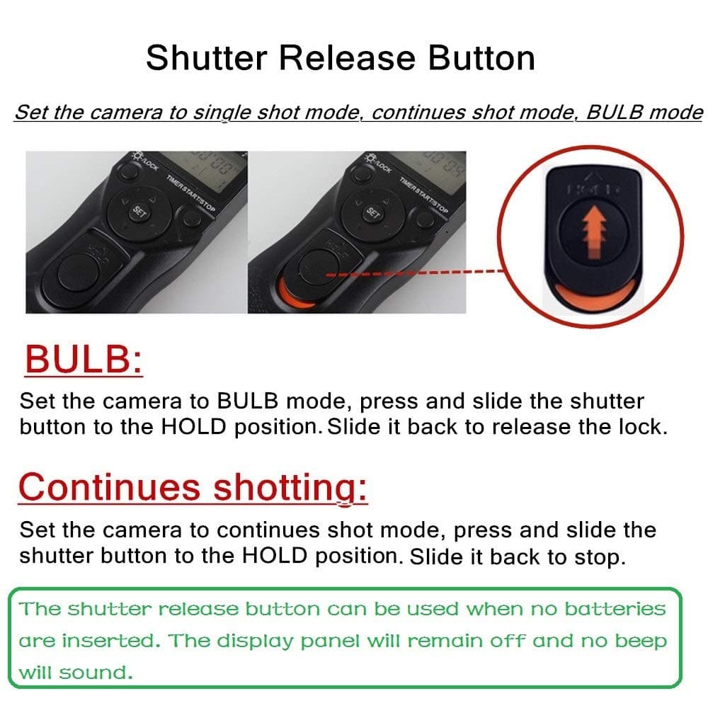 PHOLSY RR90 Timer Remote Control Cable with Intervalometer for Fujifilm | Digital Timer & Trigger - view 3