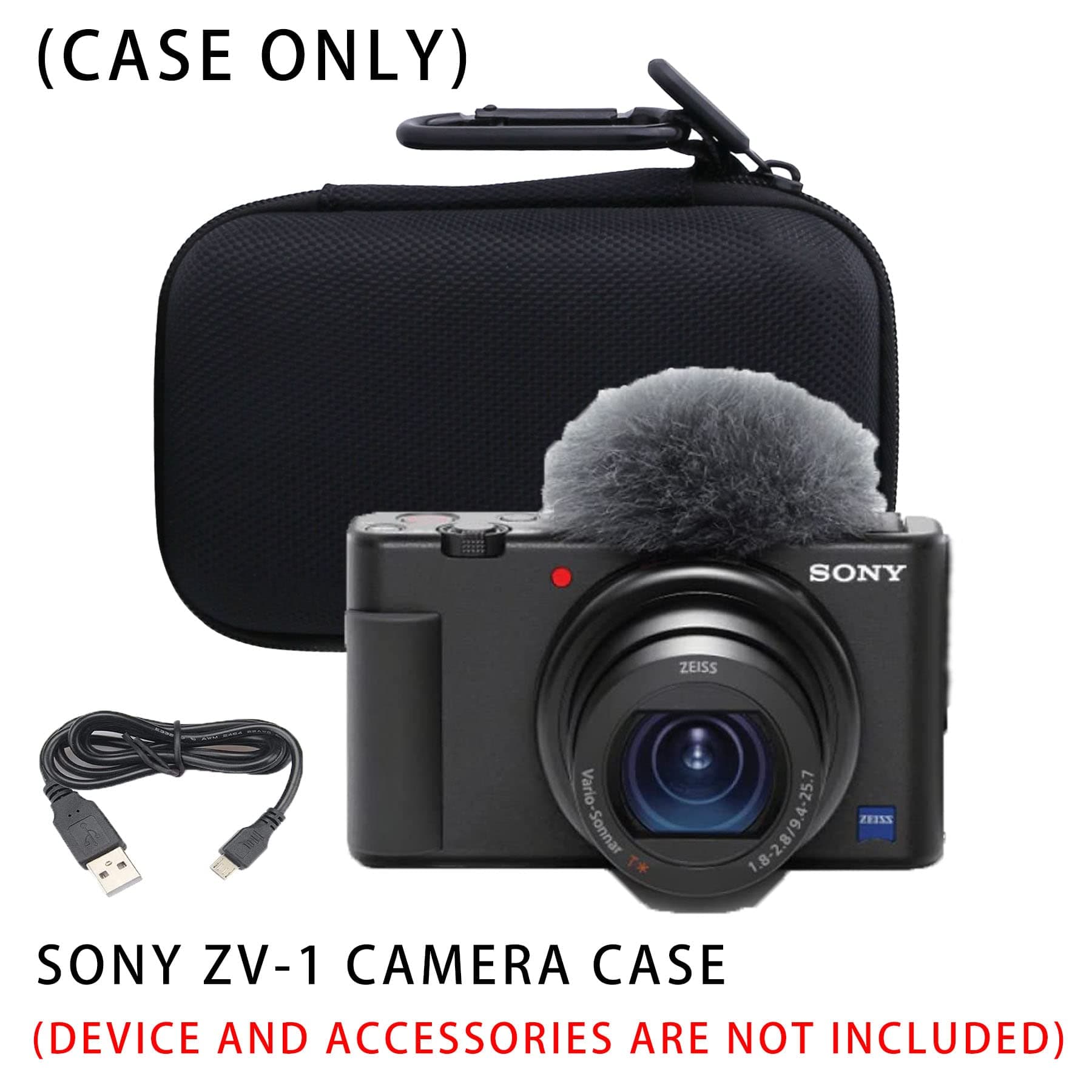 WAIYUCN Hard EVA Carrying Case for Sony ZV-1/ ZV-1F/ ZV-1 II | Compact Impact-Resistant Camera Case - view 7