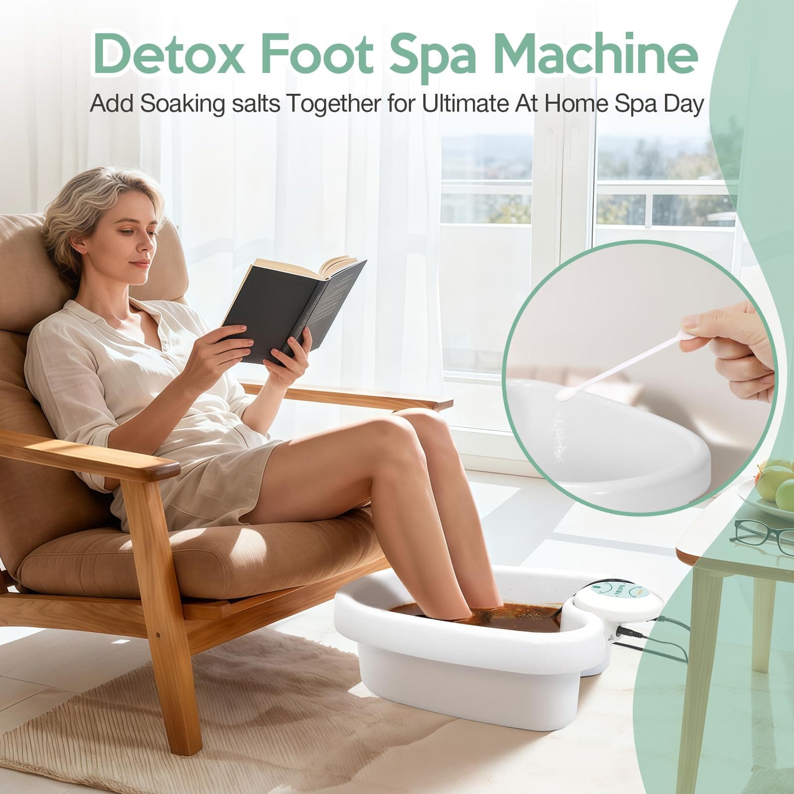 VnioLife Ionic Foot Bath Detox Machine with 3 Ionic Arrays | Home Foot Spa for Detox & Relaxation - view 5