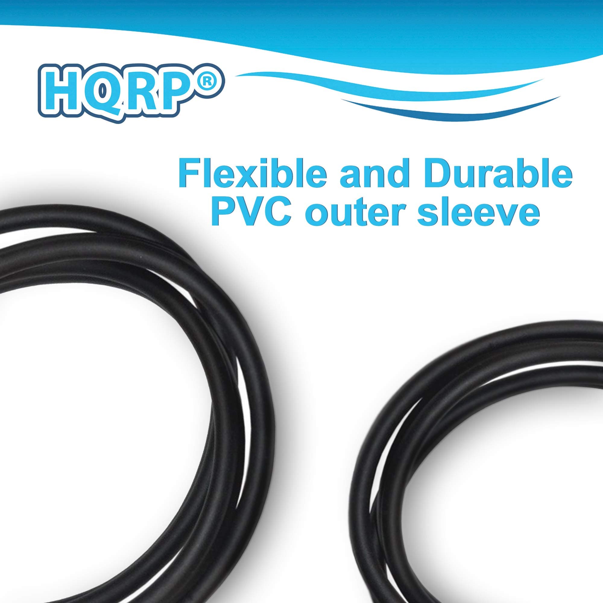 HQRP 9-pin Mini-DIN Male to 9-pin Mini-DIN Male Audio Input Cable | 9ft Length, Black - view 3