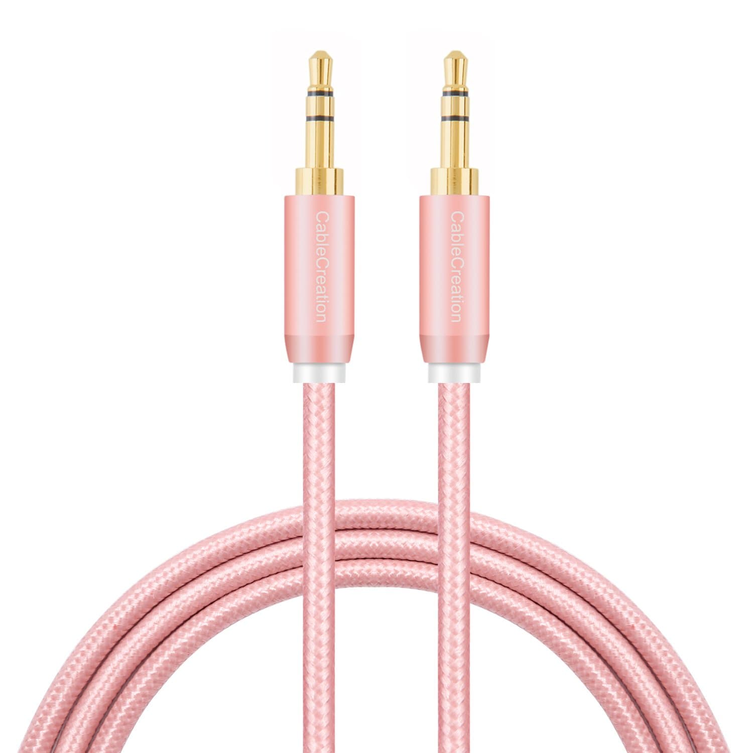 CableCreation Braided 3.5mm Audio Cable 6FT/1.8m | Stereo Aux Cable with Gold Plated Connectors - main product image