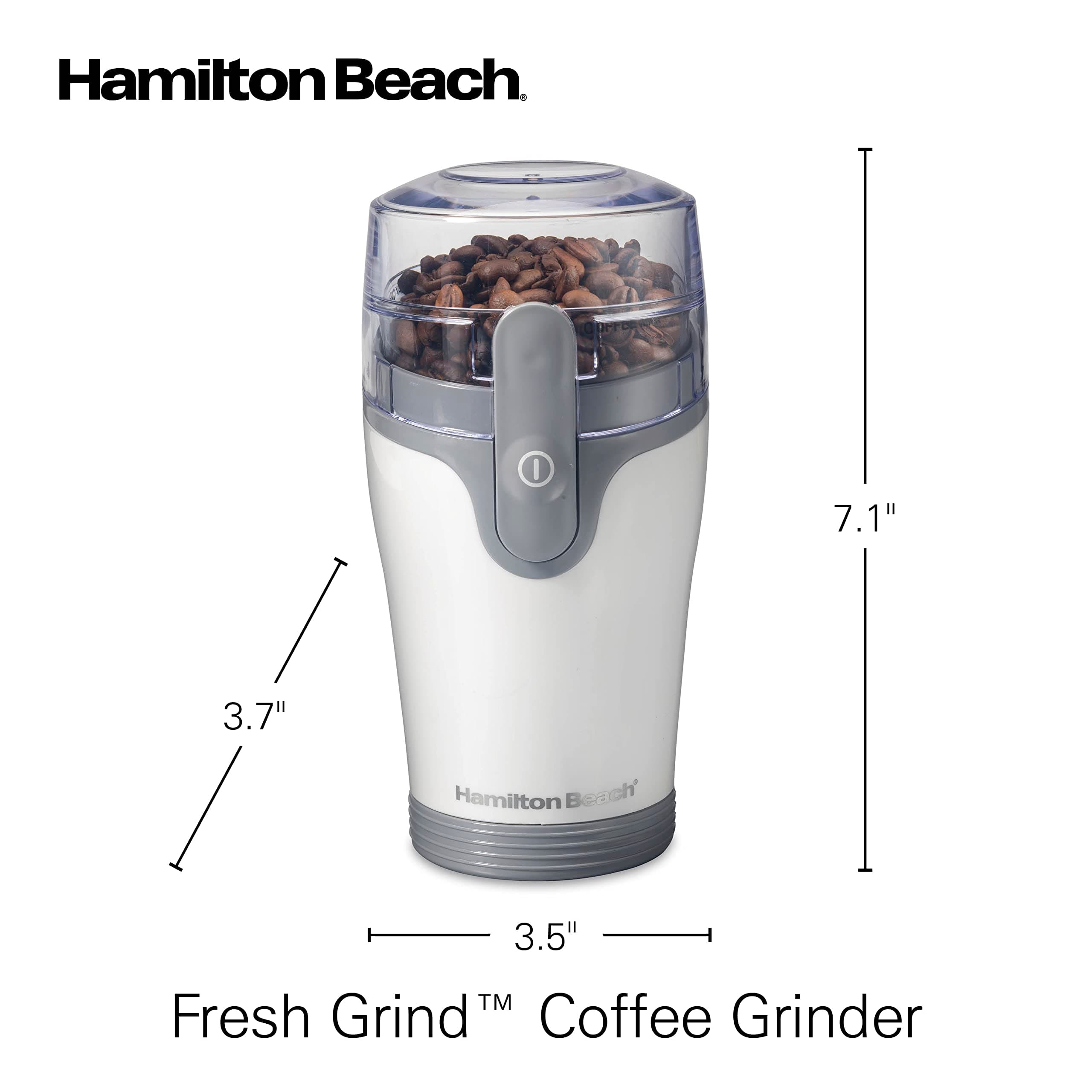 Hamilton Beach Fresh Grind Electric Coffee Grinder for Up to 12 Cups | Removable Stainless Steel Bowl & Quiet Operation - view 8