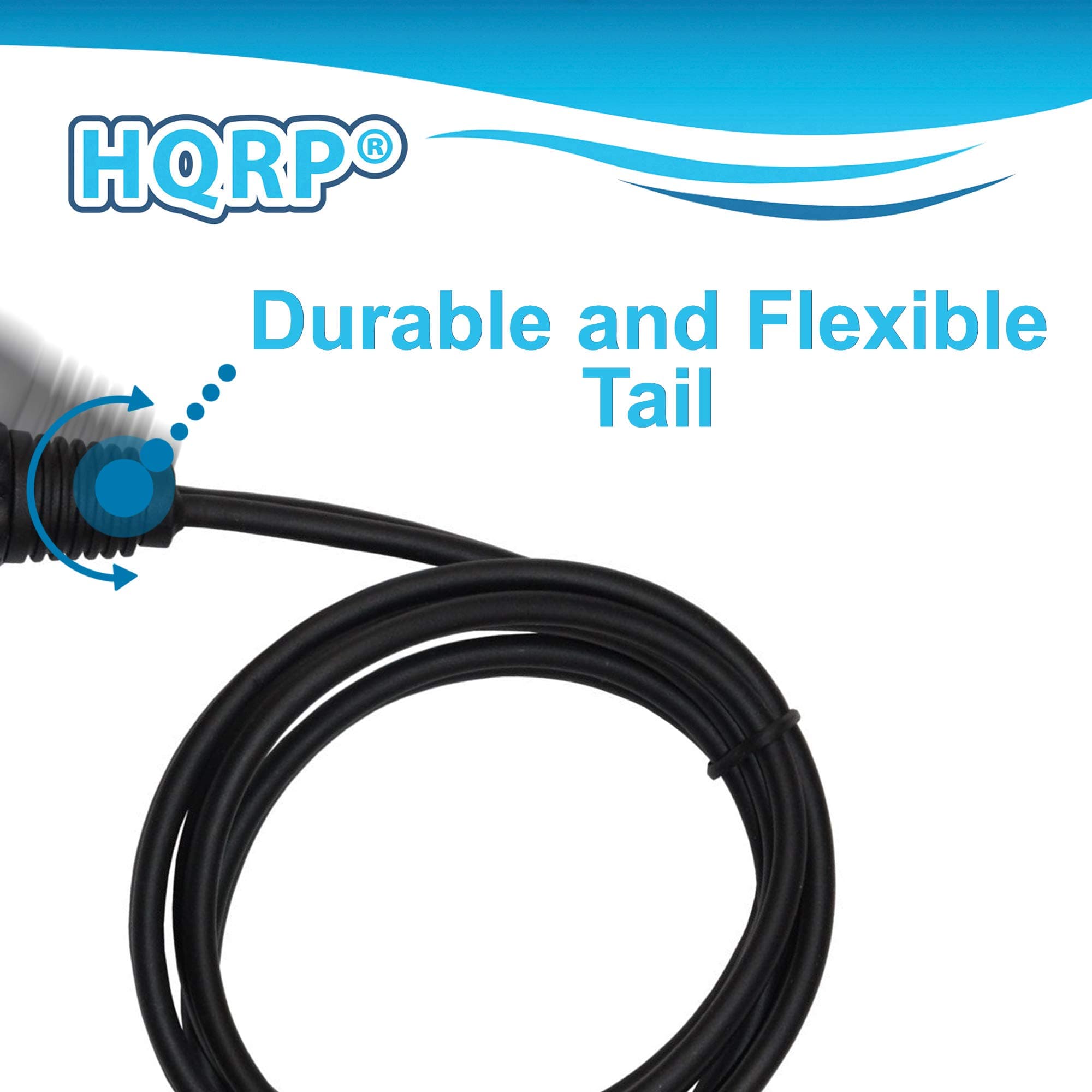 HQRP 9-pin Mini-DIN Male to 9-pin Mini-DIN Male Audio Input Cable | 9ft Length, Black - view 4