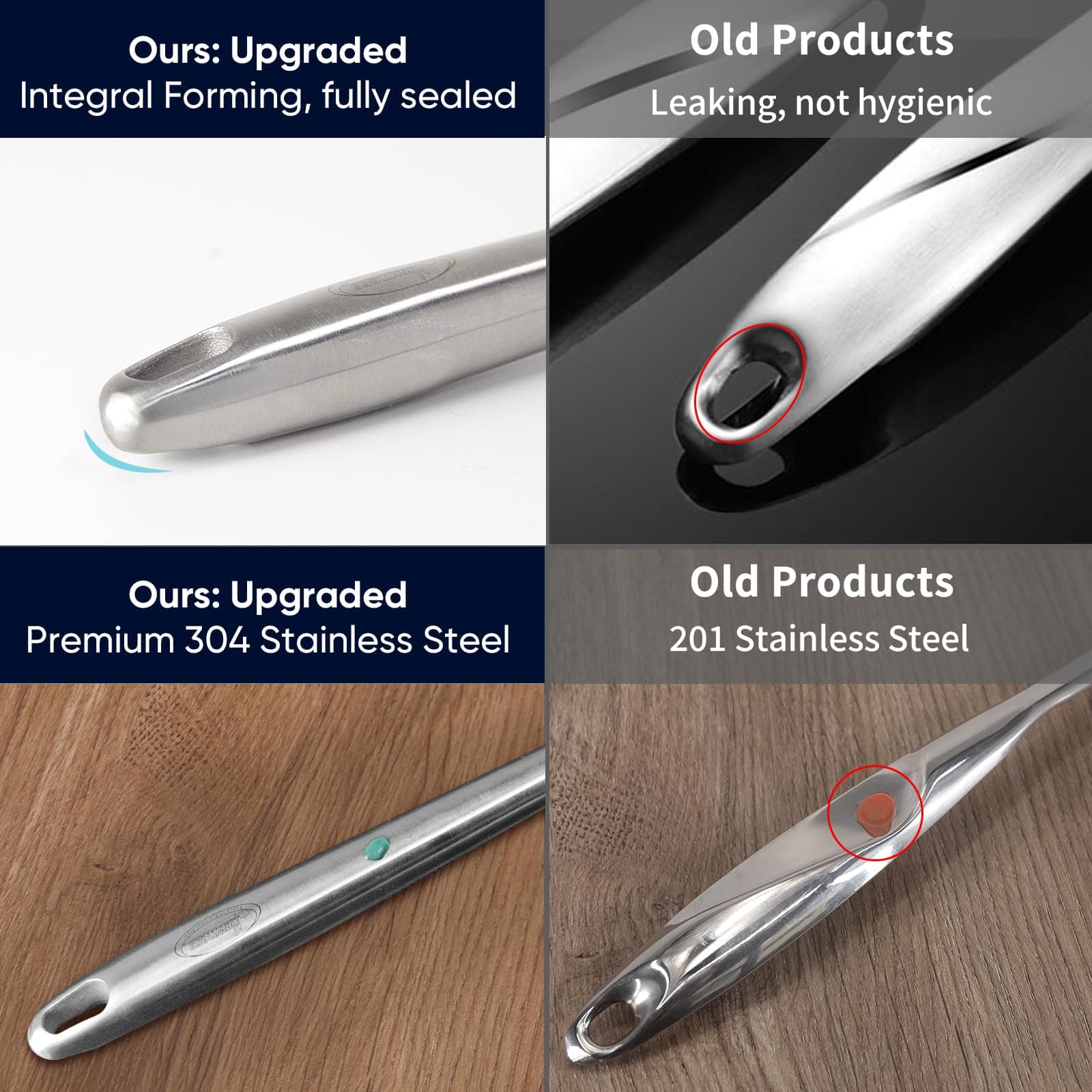 Newness Focus on Stainless Steel Skimmer Slotted Spoon 42.6cm | Rustproof, Durable, Ergonomic Handle - view 2
