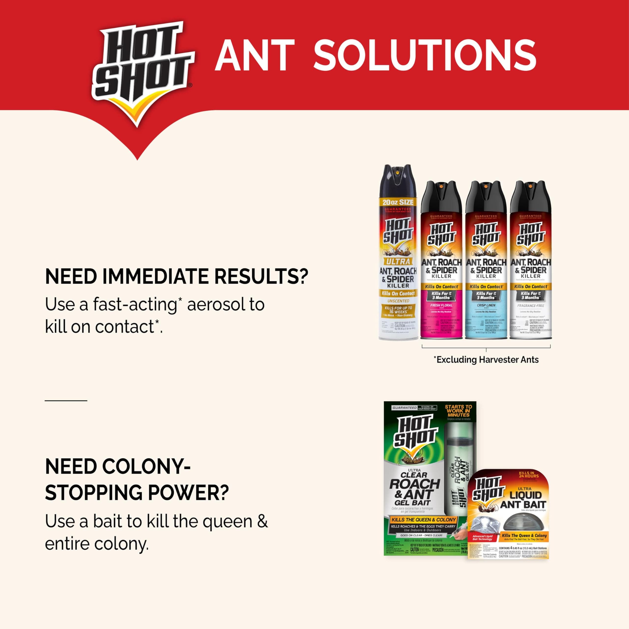 Hot Shot Ultra Liquid Ant Bait 4 Count | Kills Queen & Colony in 24 Hours - view 6