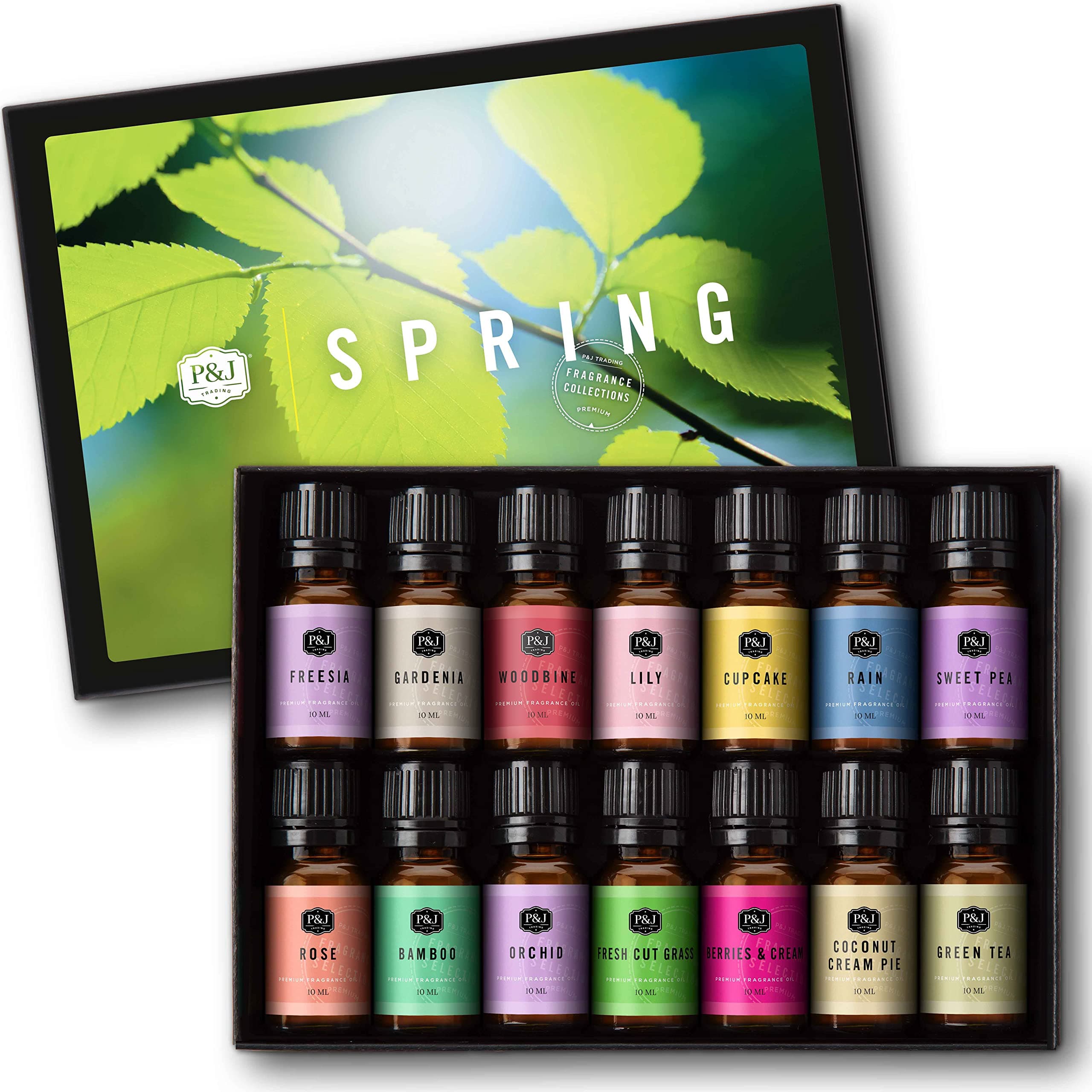 P&J Trading Spring Fragrance Oils Set - 14 x 10ml Bottles | USA Imported for Candle & Soap Making - main product image