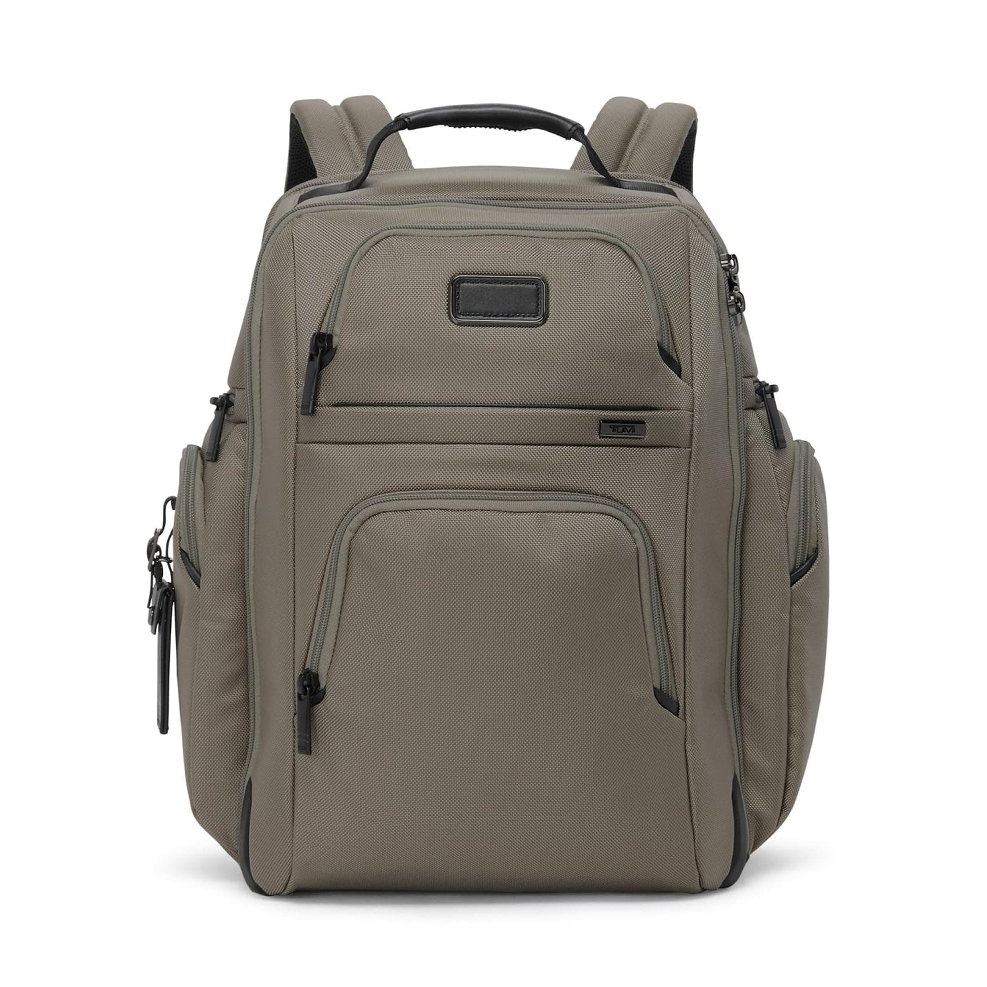 TUMI Alpha Brief Pack Fits Up to 15" Screen | Modern Business Backpack with Water-Resistant Nylon — Grey Alloy - main product image