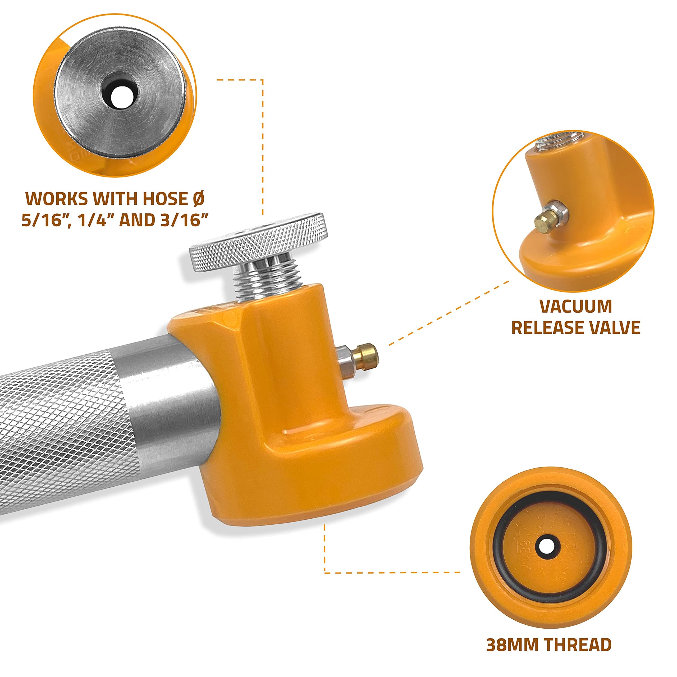 LUBEFLEX Oil Sampling Pump - Made in USA - Compatible with 5/16-inch Hose, 1/4-inch Hose & 3/16-inch Hose | Safer, Faster Oil Analysis - view 5