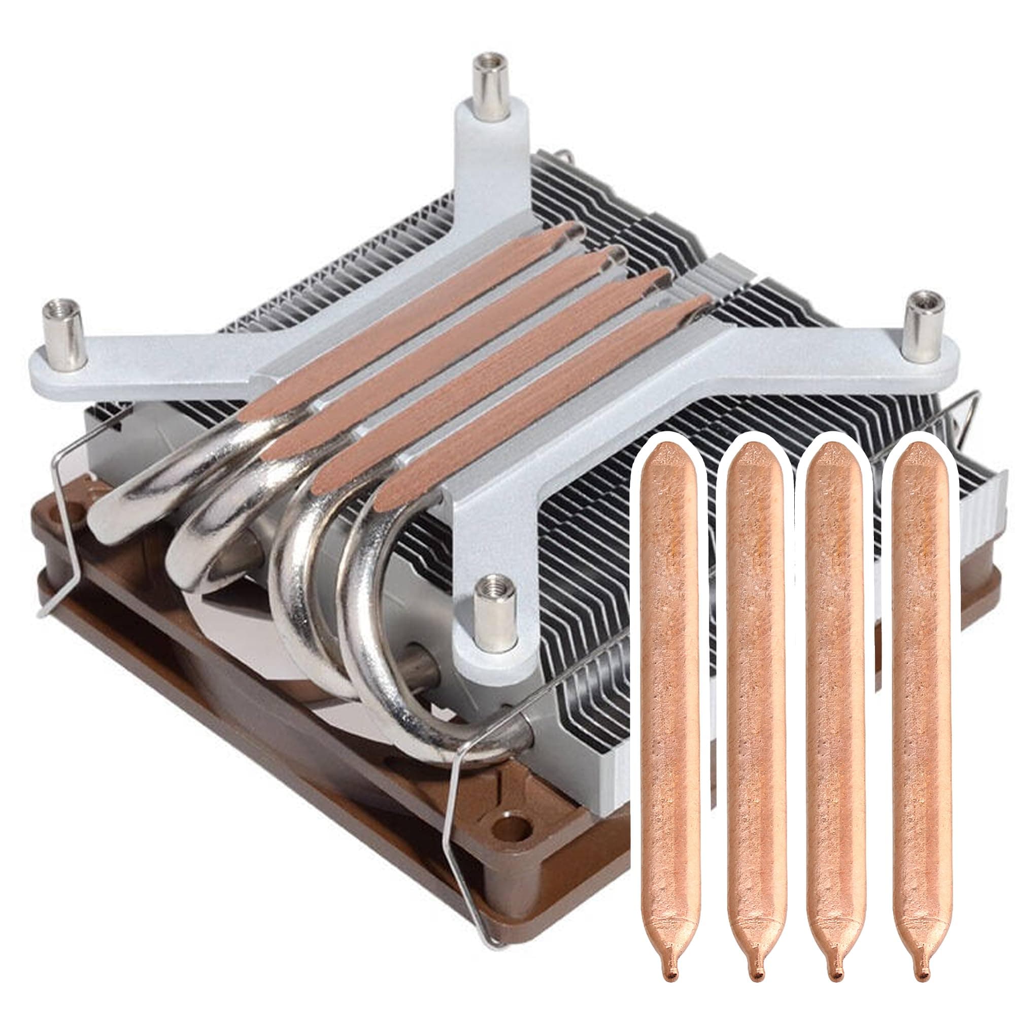 BQLZR Copper Heat Pipe 4PCS Flat Heat Sink 8x0.8x0.3cm | Long-lasting Copper CPU Tube - view 6