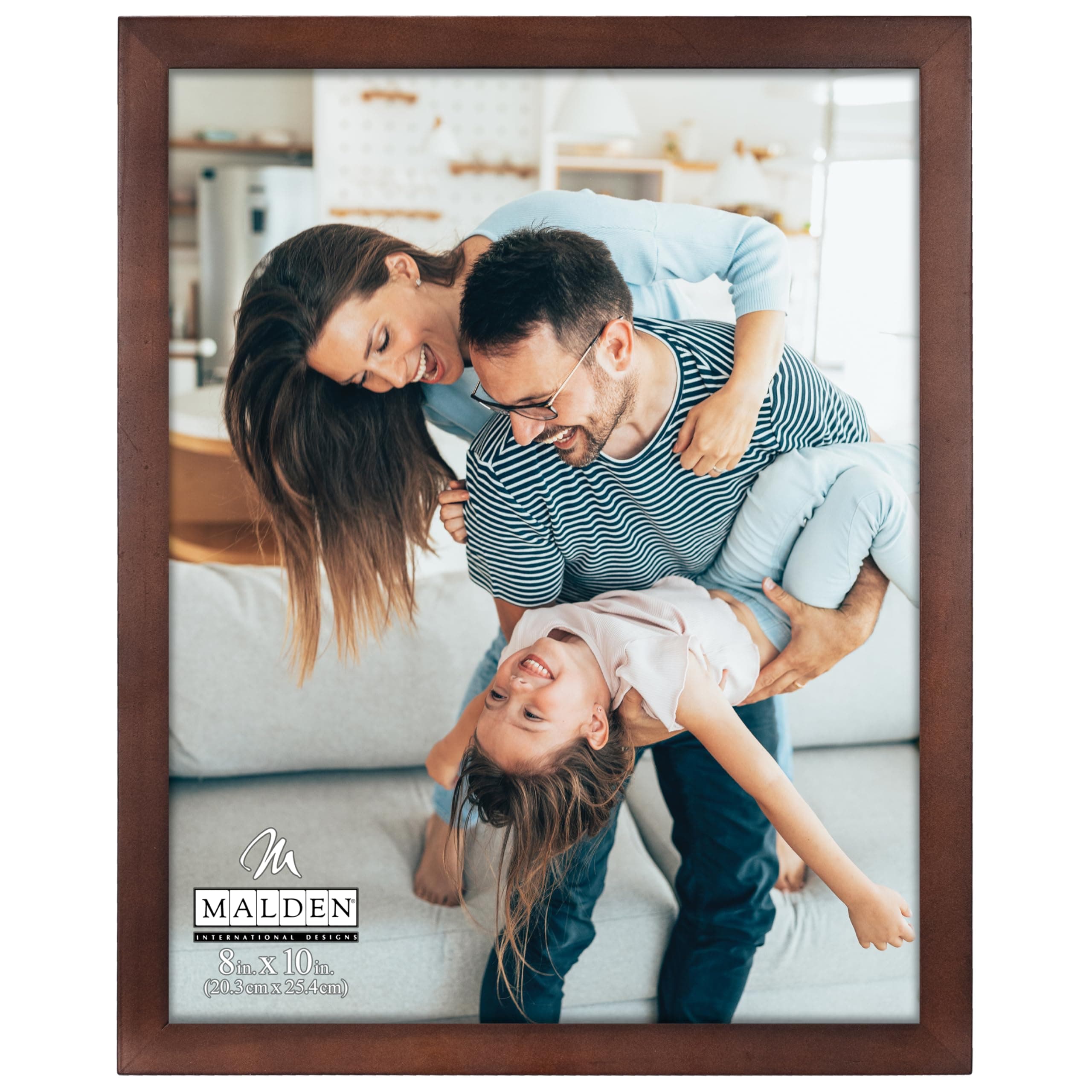 Malden Dark Walnut Concept Wood Picture Frame 8x10 | Contemporary Walnut Finish - main product image