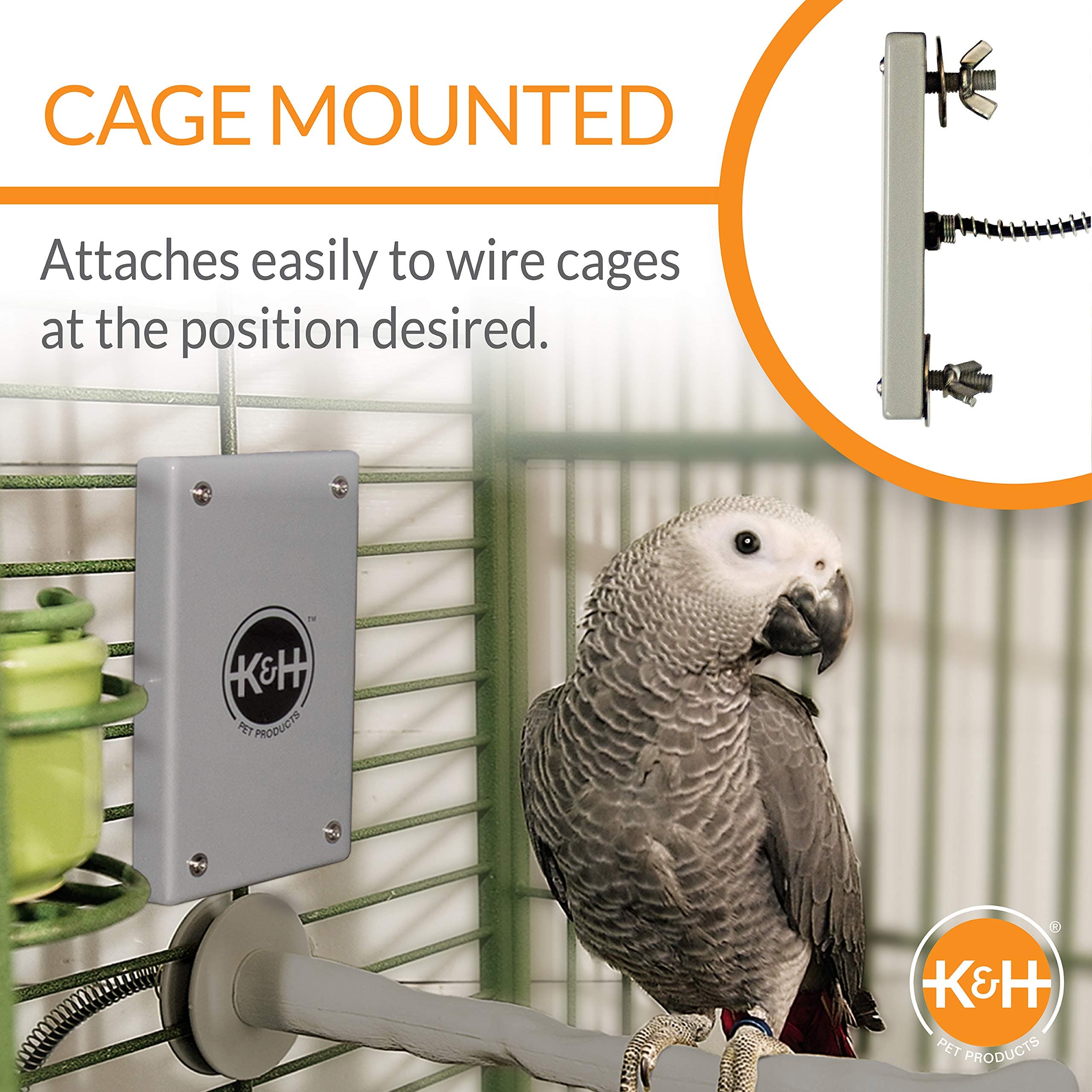 K&H Pet Products Snuggle-Up Bird Warmer 17.8 cm (7x4 in) | Low Voltage Bird Cage Heater for Exotic Birds - view 5