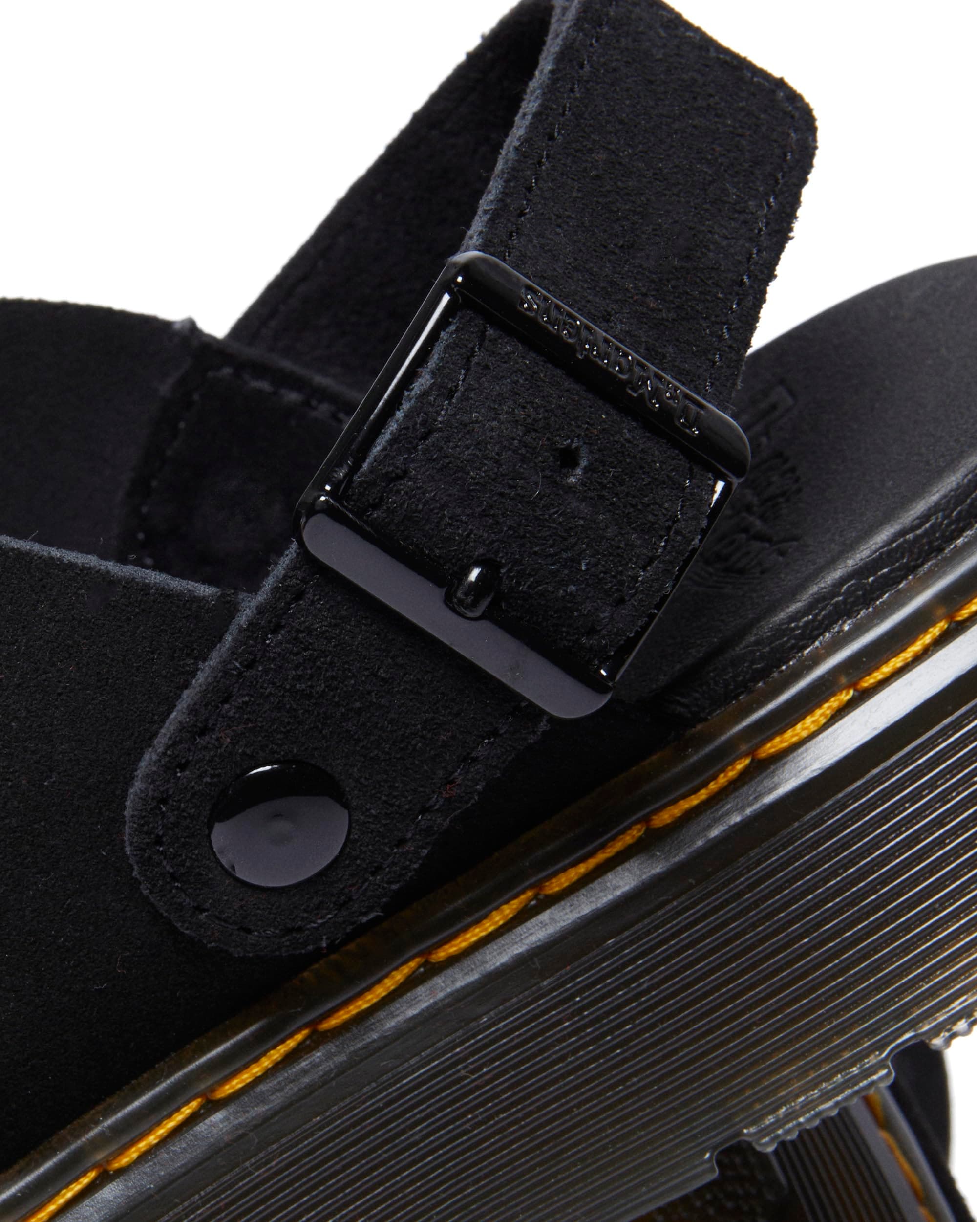 Dr. Martens Carlson Black Medium | Casual Slip-On Mule with Suede Comfort - view 4