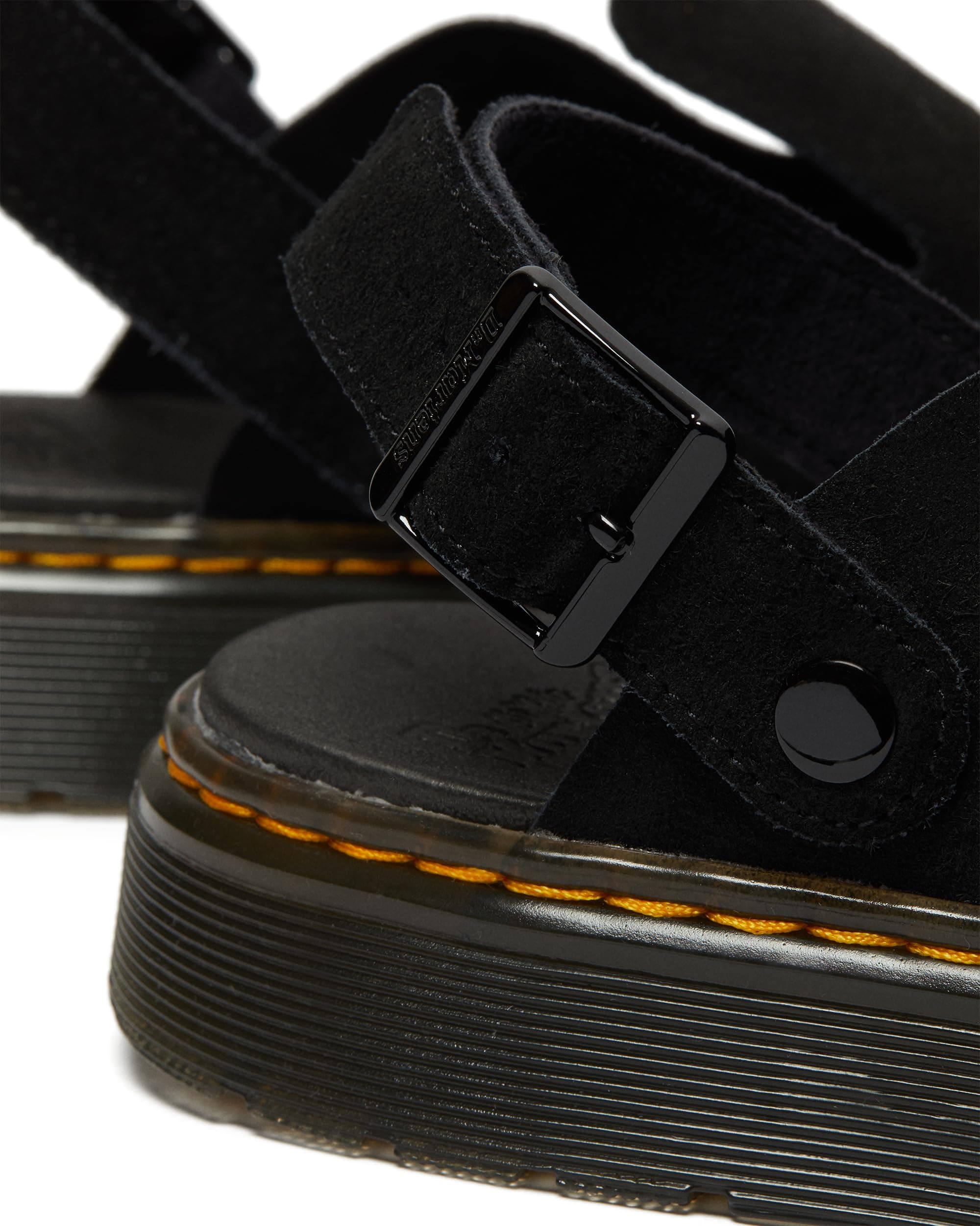 Dr. Martens Carlson Black Medium | Casual Slip-On Mule with Suede Comfort - view 5