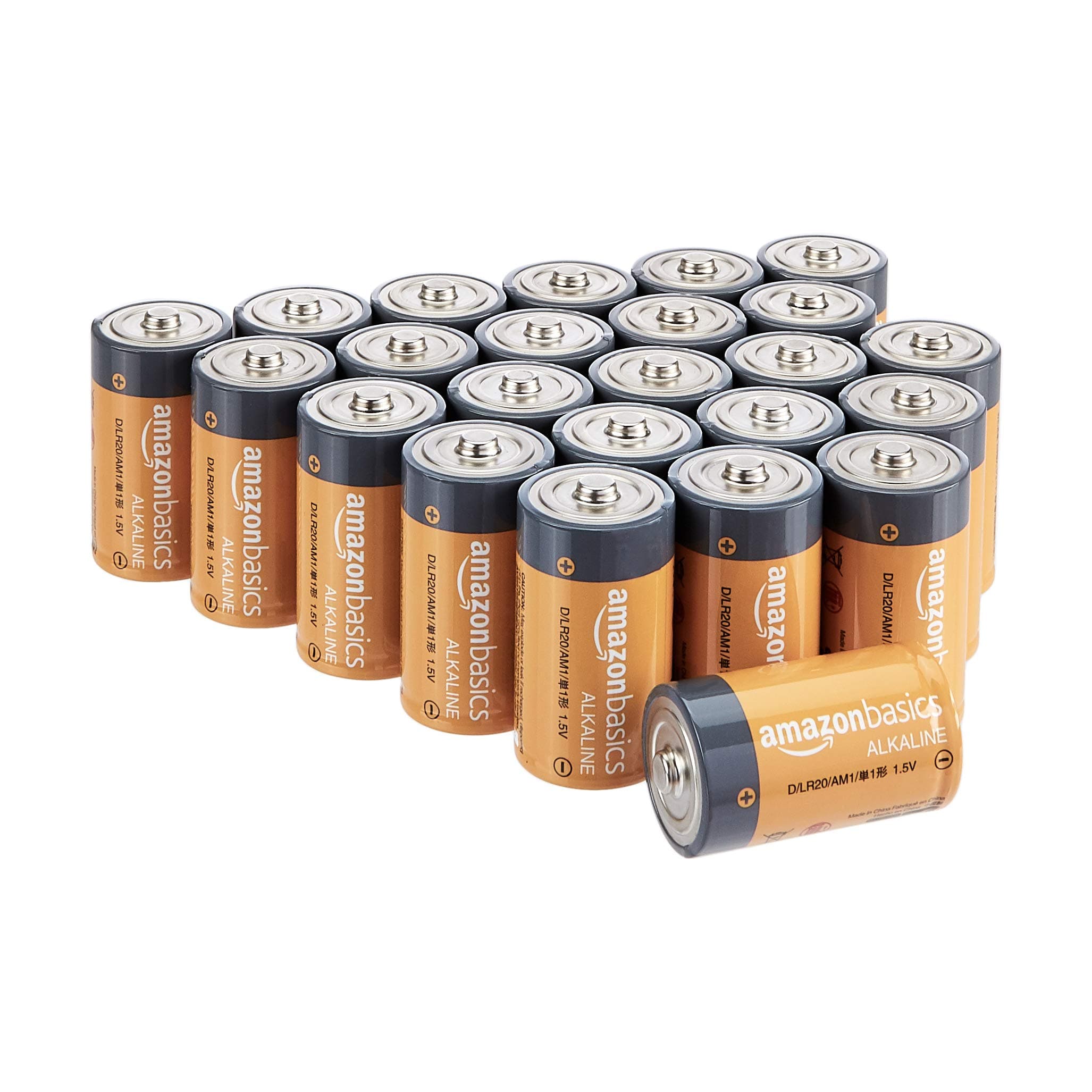 Amazon Basics D Cell Alkaline Batteries 96-Count | Long-Lasting Power for Household Devices - main product image