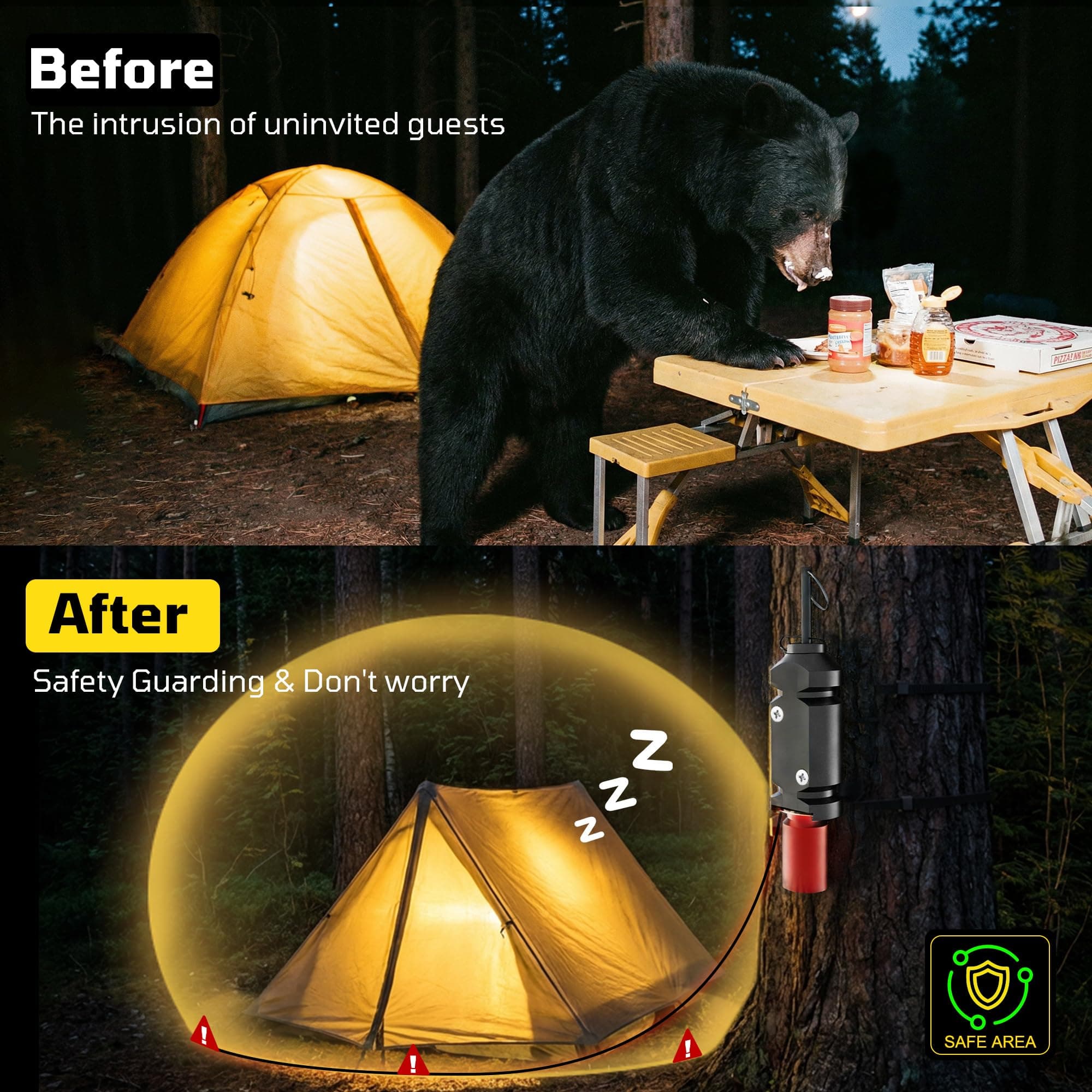 REMFLY 4 Pack 12 Gauge Perimeter Trip Alarm with Screws | Outdoor Safety & Wildlife Deterrent - view 3