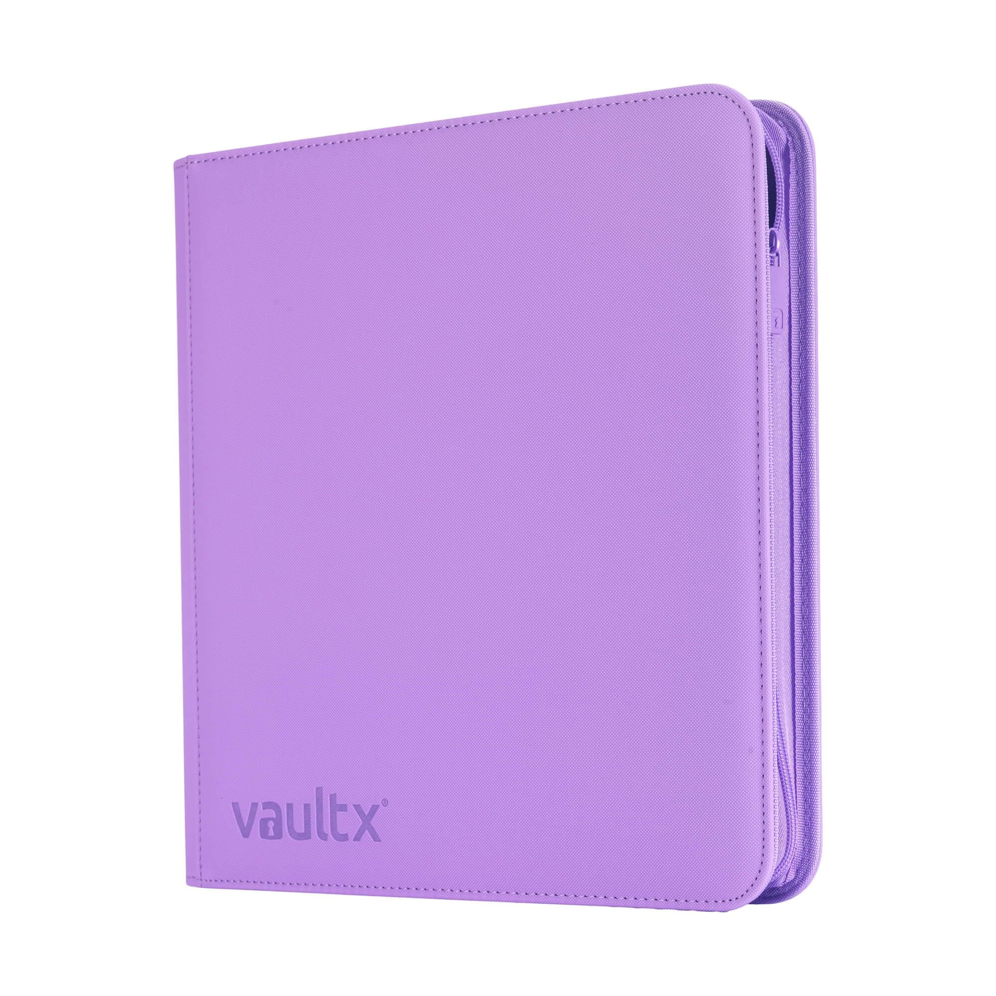 Vault X 12 Pocket Zip Binder, 480 Cards, Exo-Tec Material, 20 Pages, Purple | Premium Card Storage for Collectors - main product image