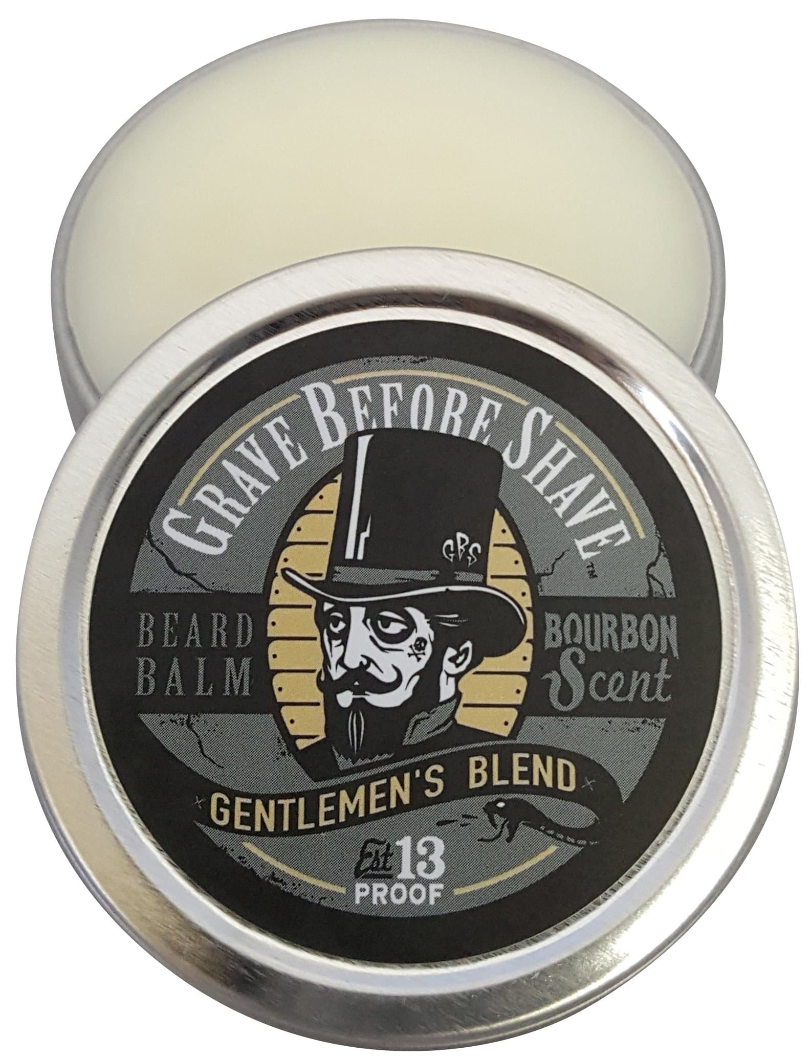 Grave Before Shave Gentlemen's Blend Beard Balm, 2 oz. | Bourbon & Sandalwood Scented, Deep Conditioning for Men - main product image