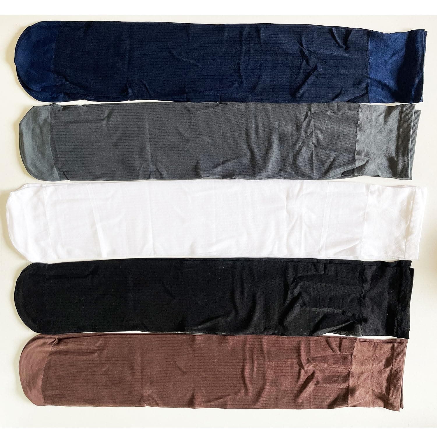 Uaussi Silk Sheer Socks Crew Length | Ultra Thin Nylon Dress Socks for Men - view 7