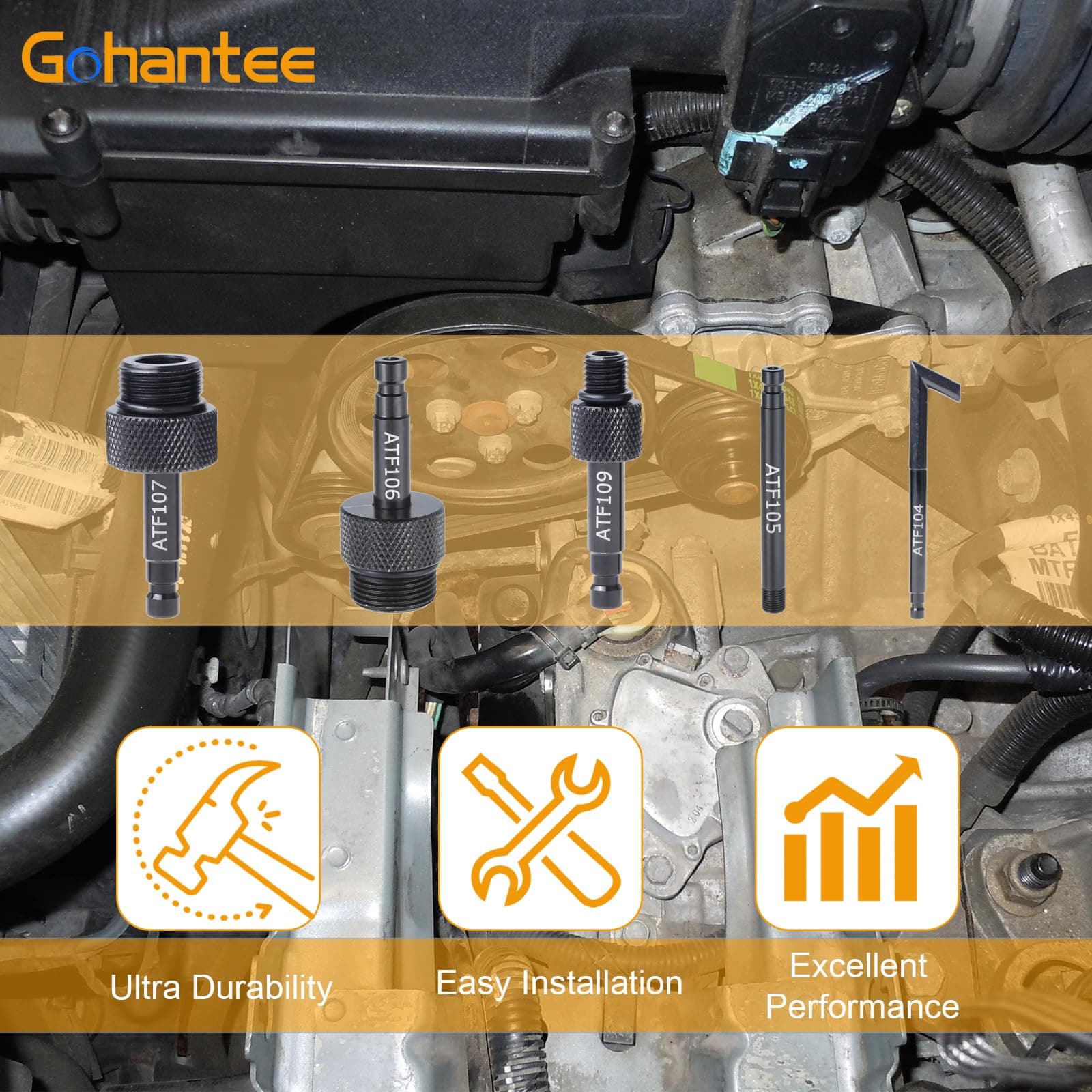 gohantee Transmission Fluid Oil Filling Filler Adapter Replacement for Audi 09G 01J 722.9 | Durable Aluminum Alloy, Easy Installation - view 3