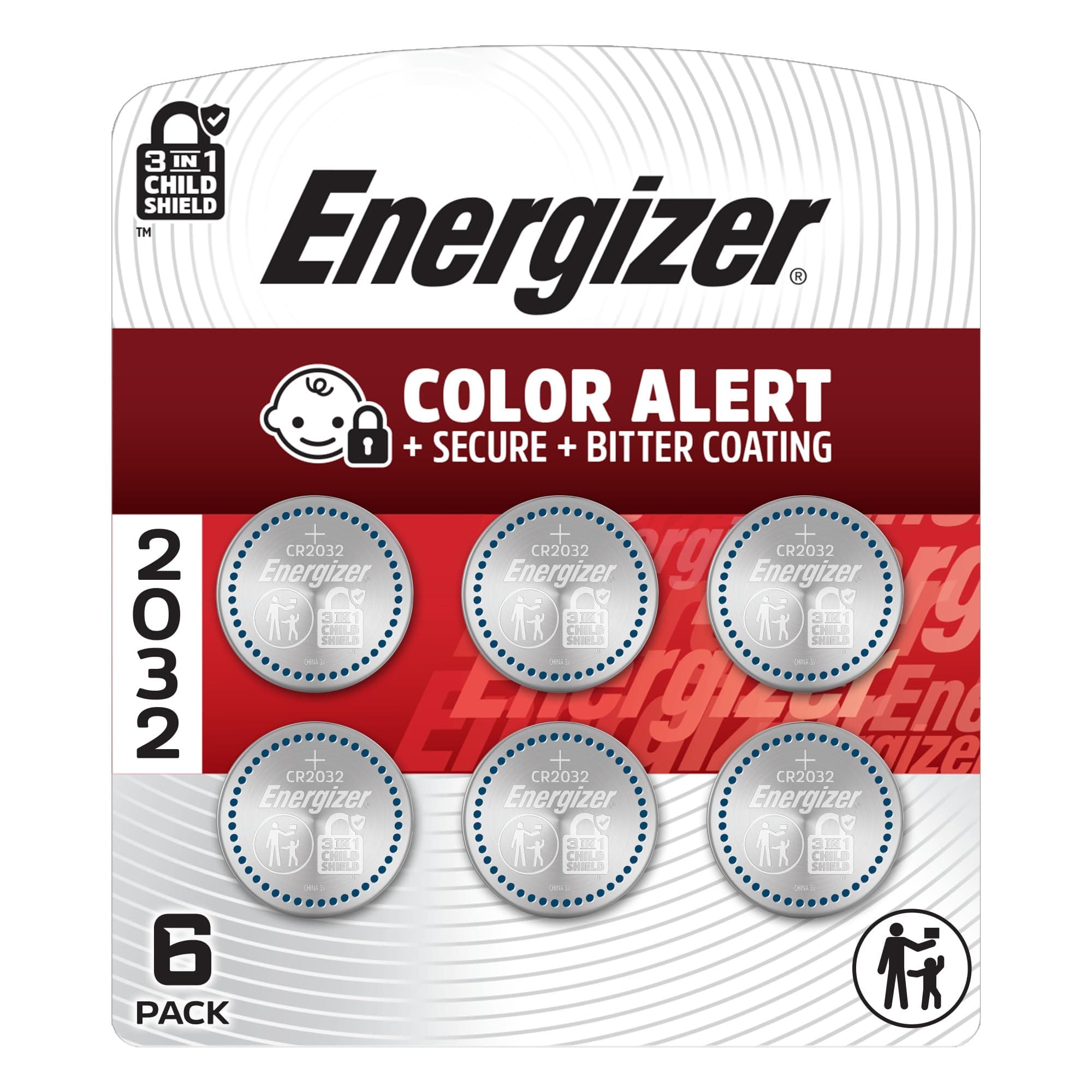 Energizer 2032 3V Lithium Coin Battery 6 Pack | Long-Lasting Power for Devices - main product image