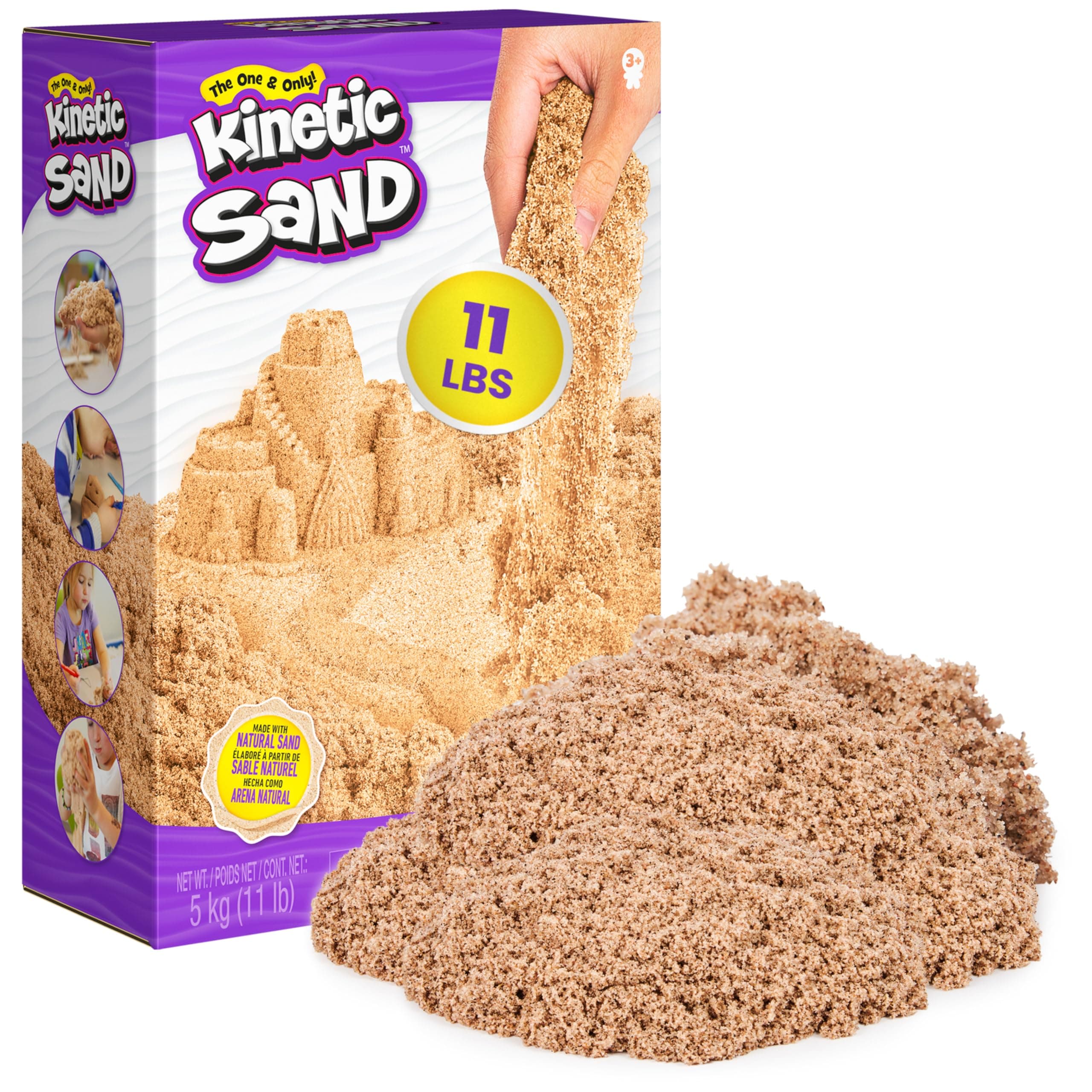 Kinetic Sand Natural Brown Play Sand 5kg (11lb) | Sensory Toy for Ages 3+ - main product image