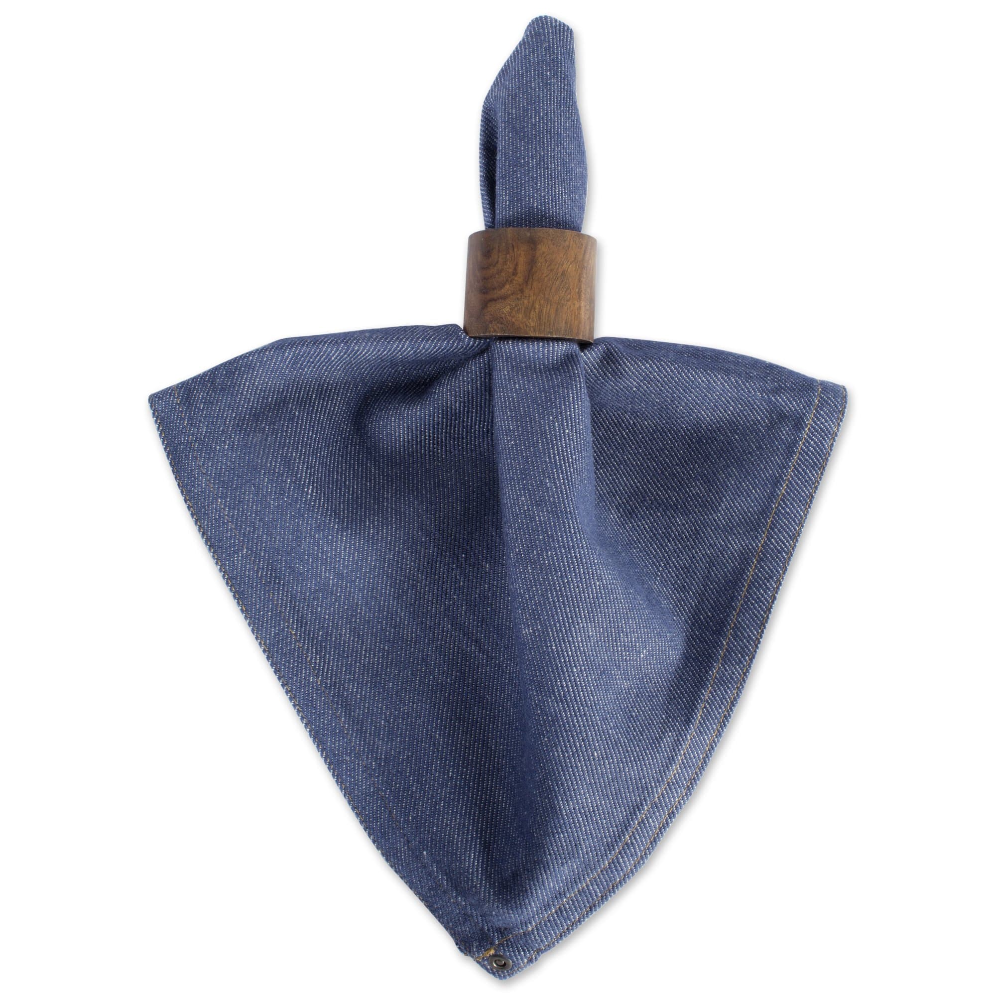 DII Solid Napkin Set Collection, 20x20 in Denim | 6 Piece Cotton Table Napkins - view 4