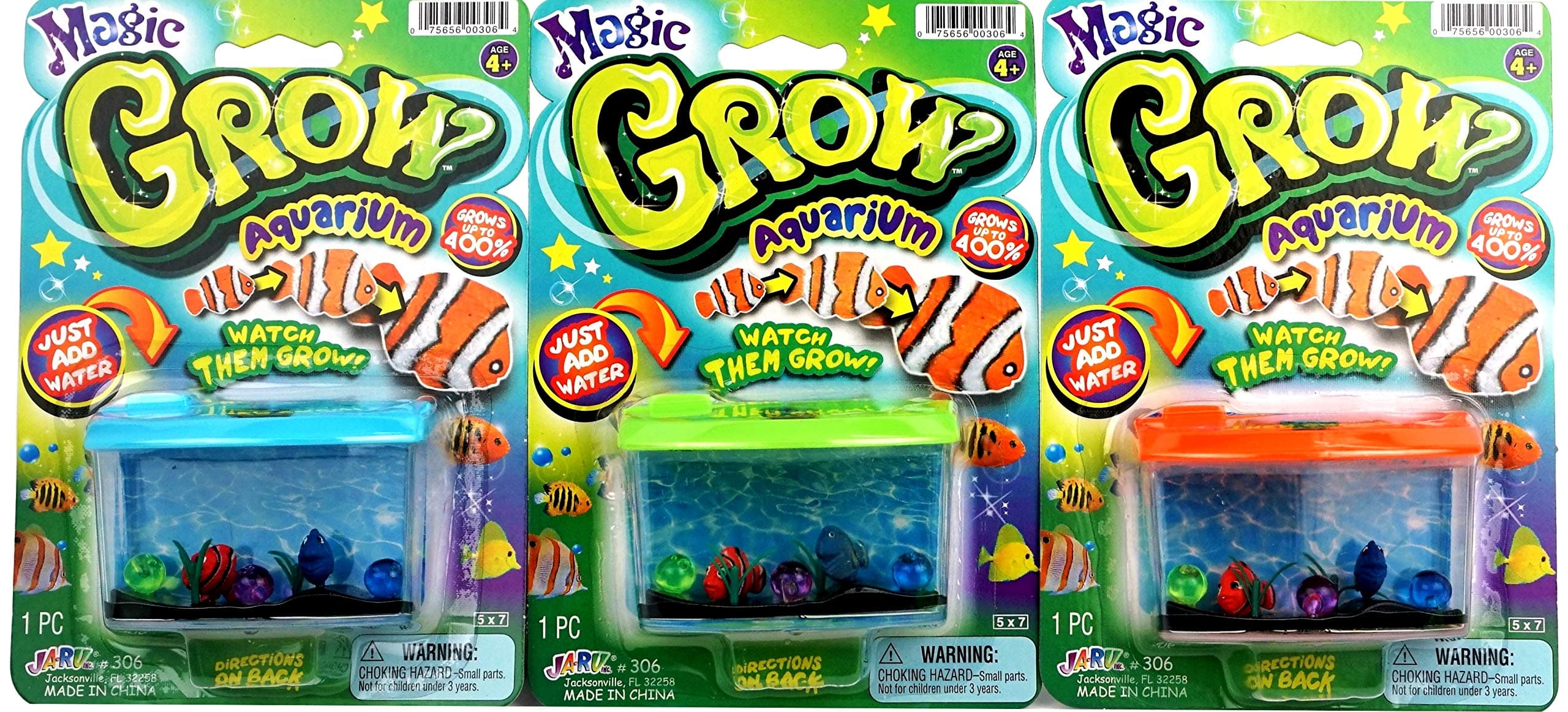 JA-RU Magic Growing Fish Aquarium Toy for Kids - 2 Packs | Educational Sea Creatures - view 3