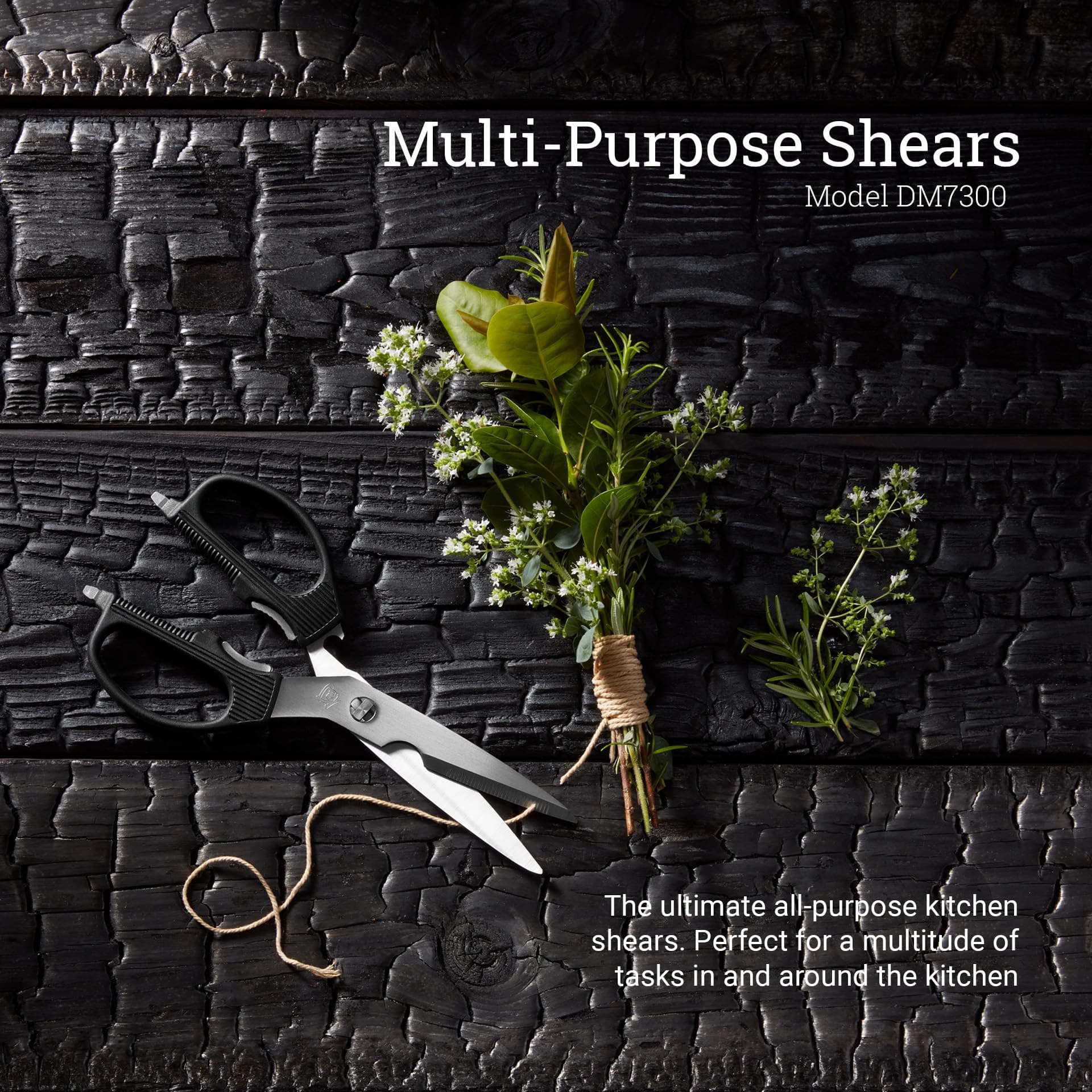 Shun Multi Purpose Kitchen Shears | Durable 3.5 Inch Stainless Steel Blades, Detachable for Easy Cleaning - view 2