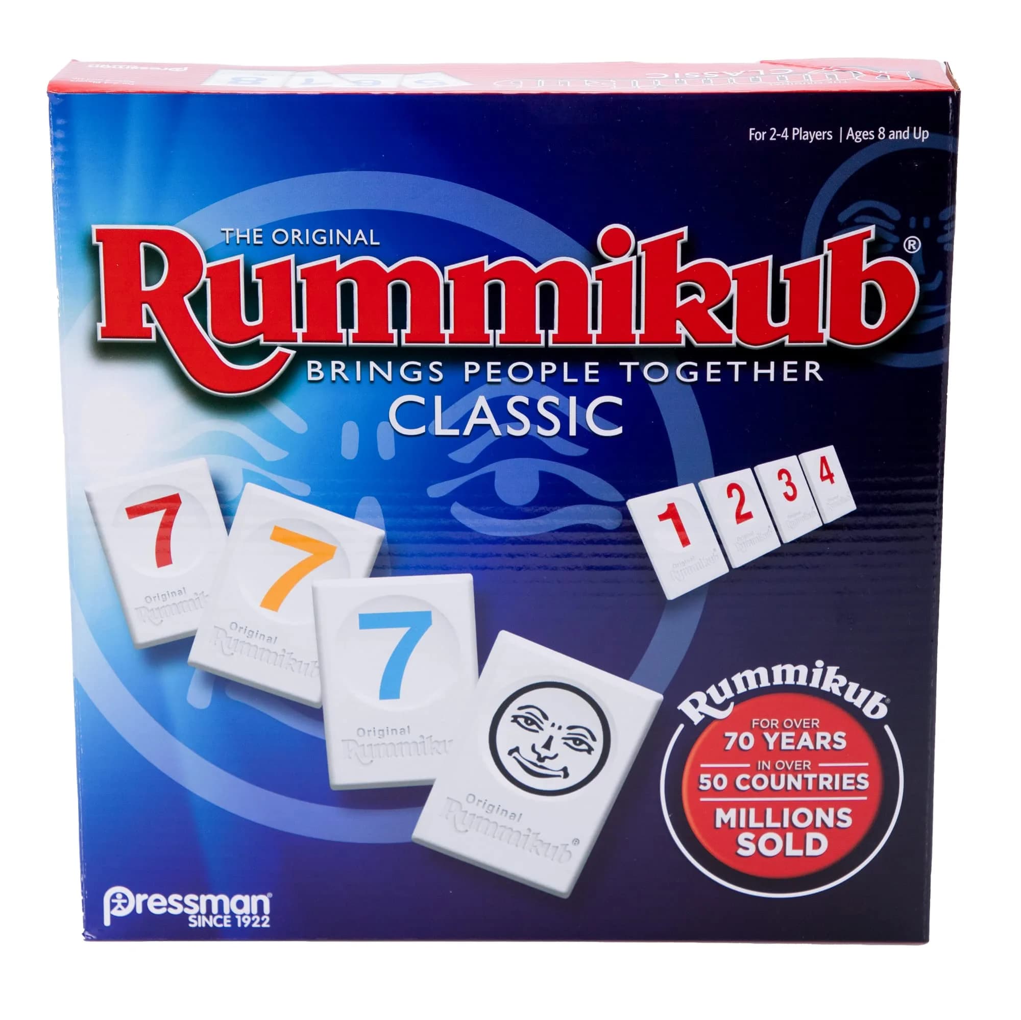 Pressman Rummikub - The Original Rummy Tile Game | Family Strategy & Luck Game for Kids, Teens, Adults | 2-4 Players, Ages 8+