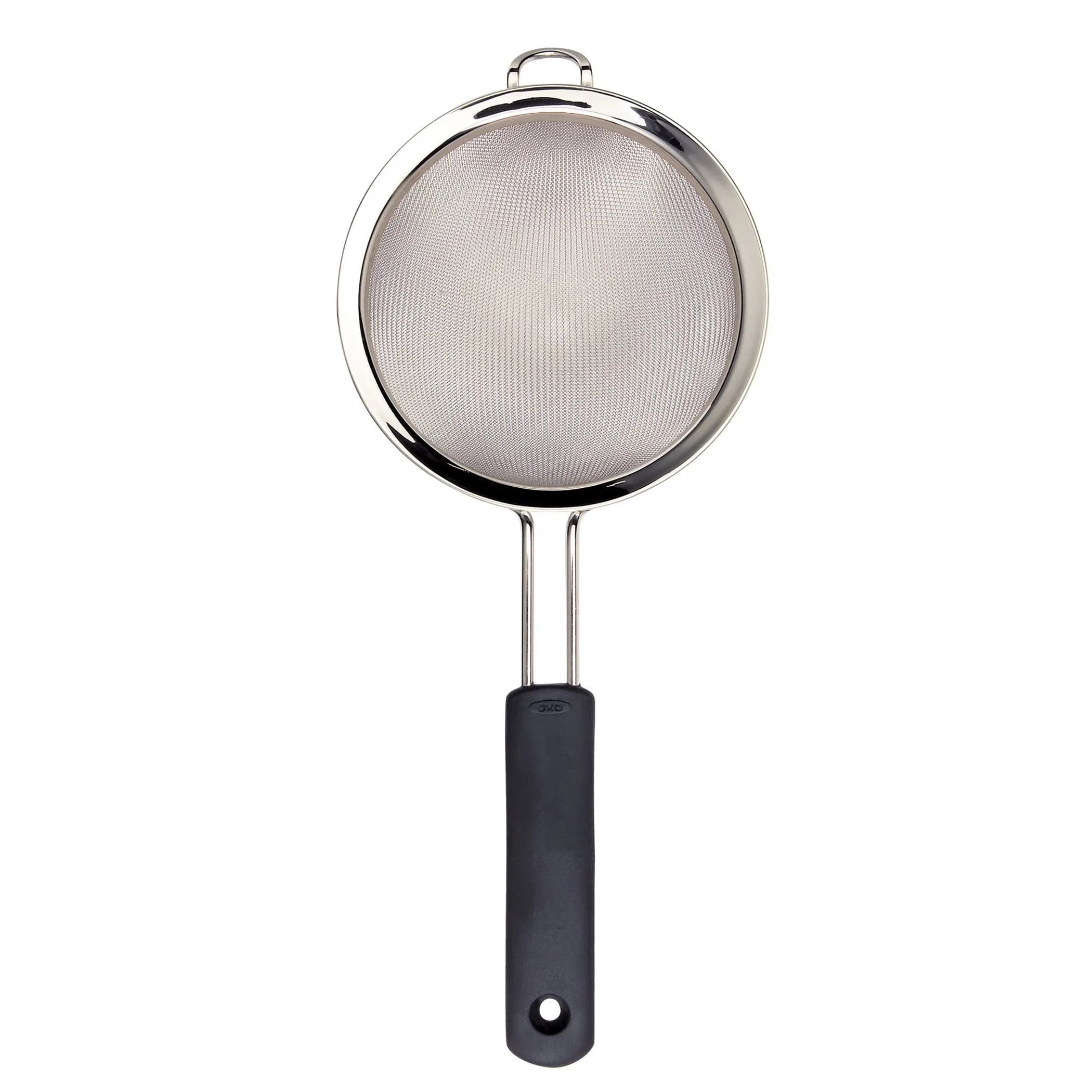 OXO Good Grips 6-Inch Fine Mesh Strainer | Stainless Steel Kitchen Sieve for Stock, Sauces, Pasta, and More - main product image