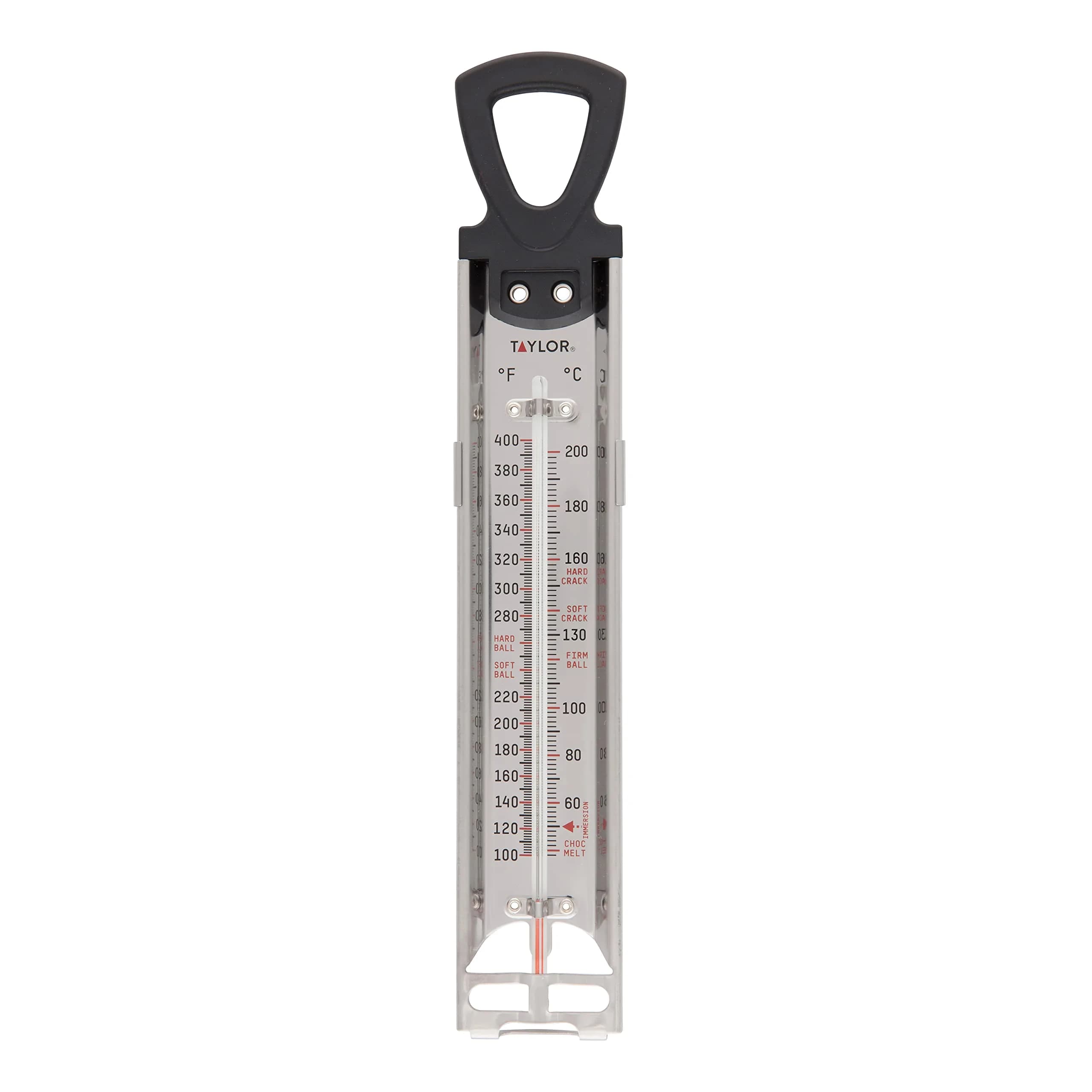 Taylor Stainless Steel Candy and Deep Fry Thermometer 12-Inch | Measures 100-400°F for Confections & Frying - main product image