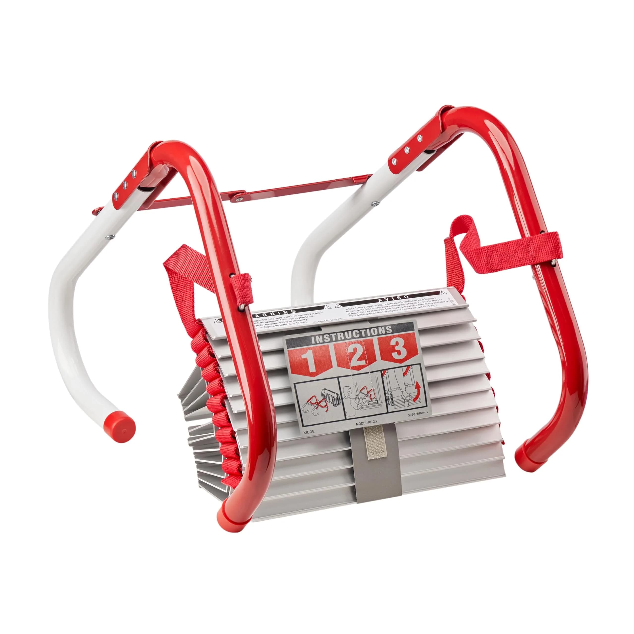 Kidde 2-Story Fire Escape Ladder, 13-Foot (3.96 m) Rope Ladder with Anti-Slip Rungs | Tested to 1,000 lbs - main product image