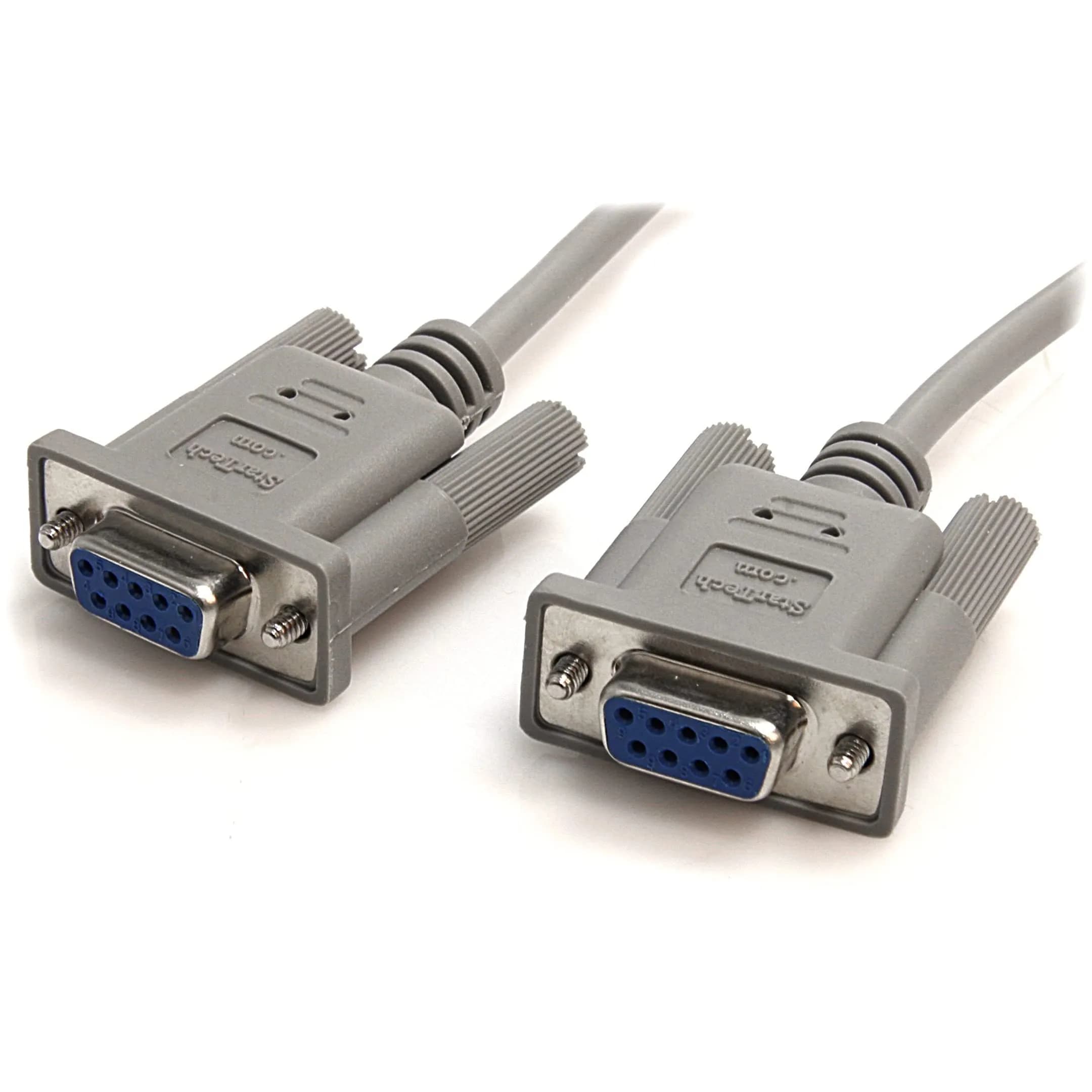 StarTech.com 10' RS232 Serial Null Modem Cable - Null modem cable - DB-9 (F) to DB-9 (F) - 10 ft