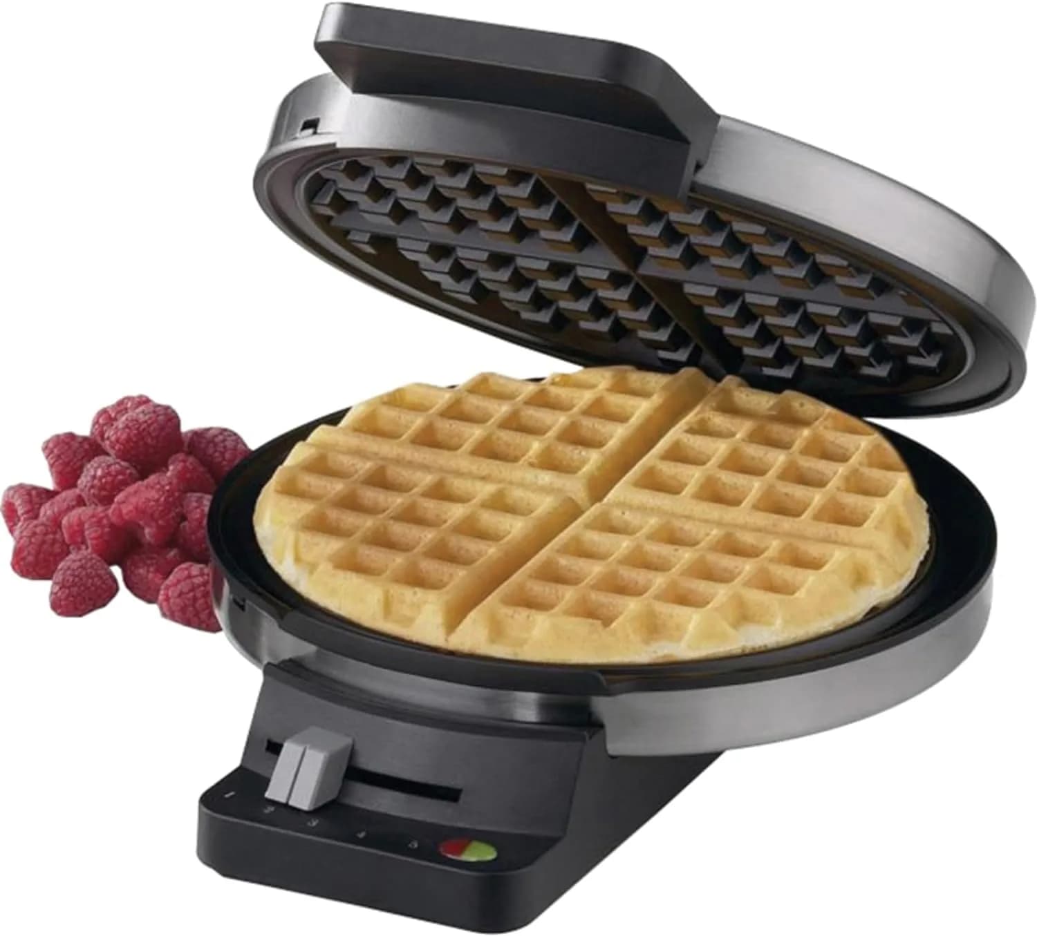Cuisinart Waffle Maker Round Classic Waffle Iron 1500W | 5-Setting Adjustable Browning Control - main product image