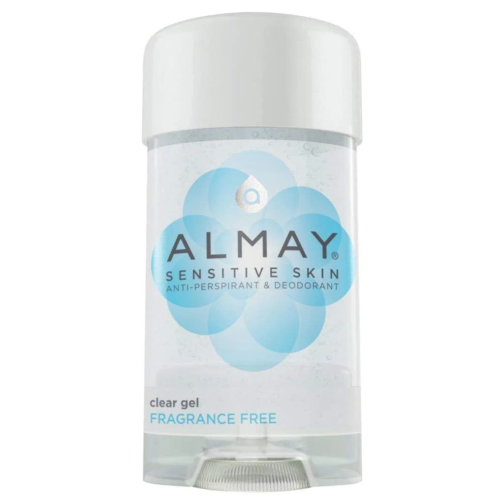 Almay Hypoallergenic Gel Antiperspirant Deodorant for Women, Fragrance Free, 66.5ml (2.25 Oz) | Dermatologist Tested for Sensitive Skin - main product image