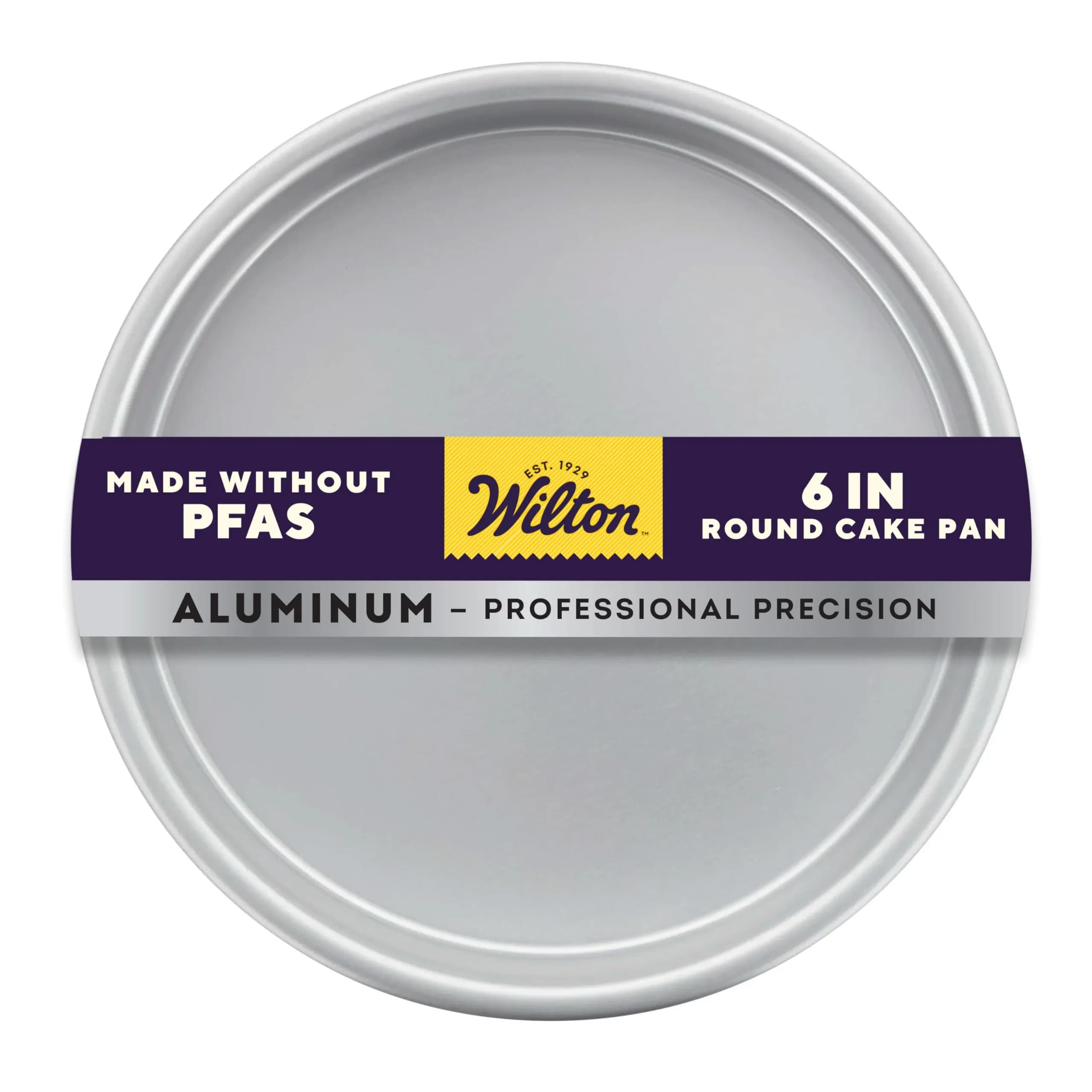 Wilton Aluminum Round Cake Pan 6 in (15.24 cm) | Even-Heating, Rust-Resistant for Small Cakes - main product image