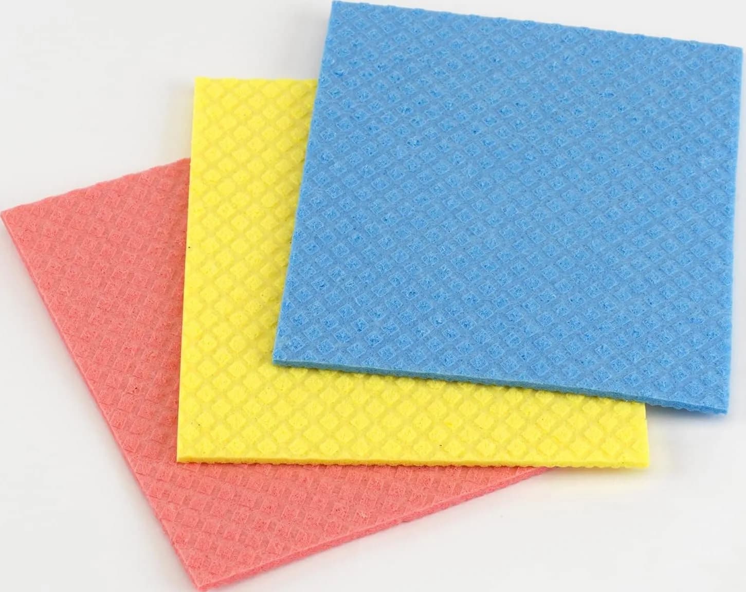 Casabella Cellulose Sponge Cloths Set of 3 | All-Purpose Reusable Cleaning Wipes, 8 x 7-Inch