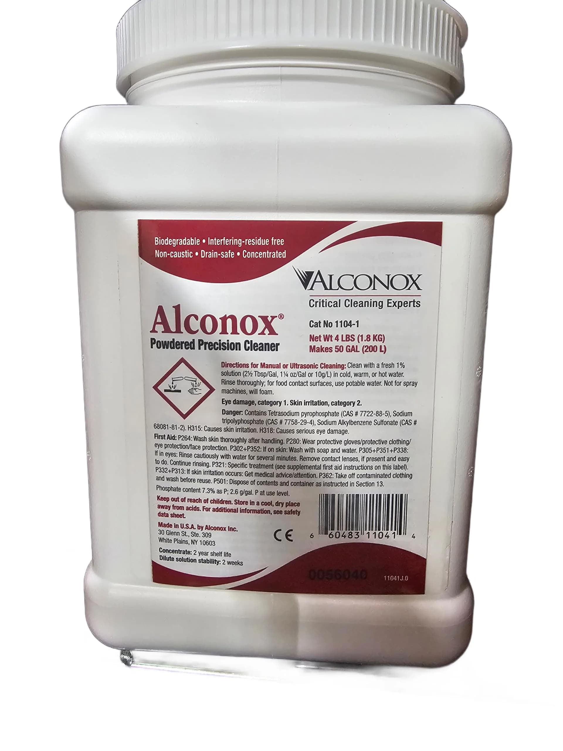 Alconox Detergent Cleaning Concentrate 64 Ounce | Biodegradable, Unscented, Hard Surface Use - main product image