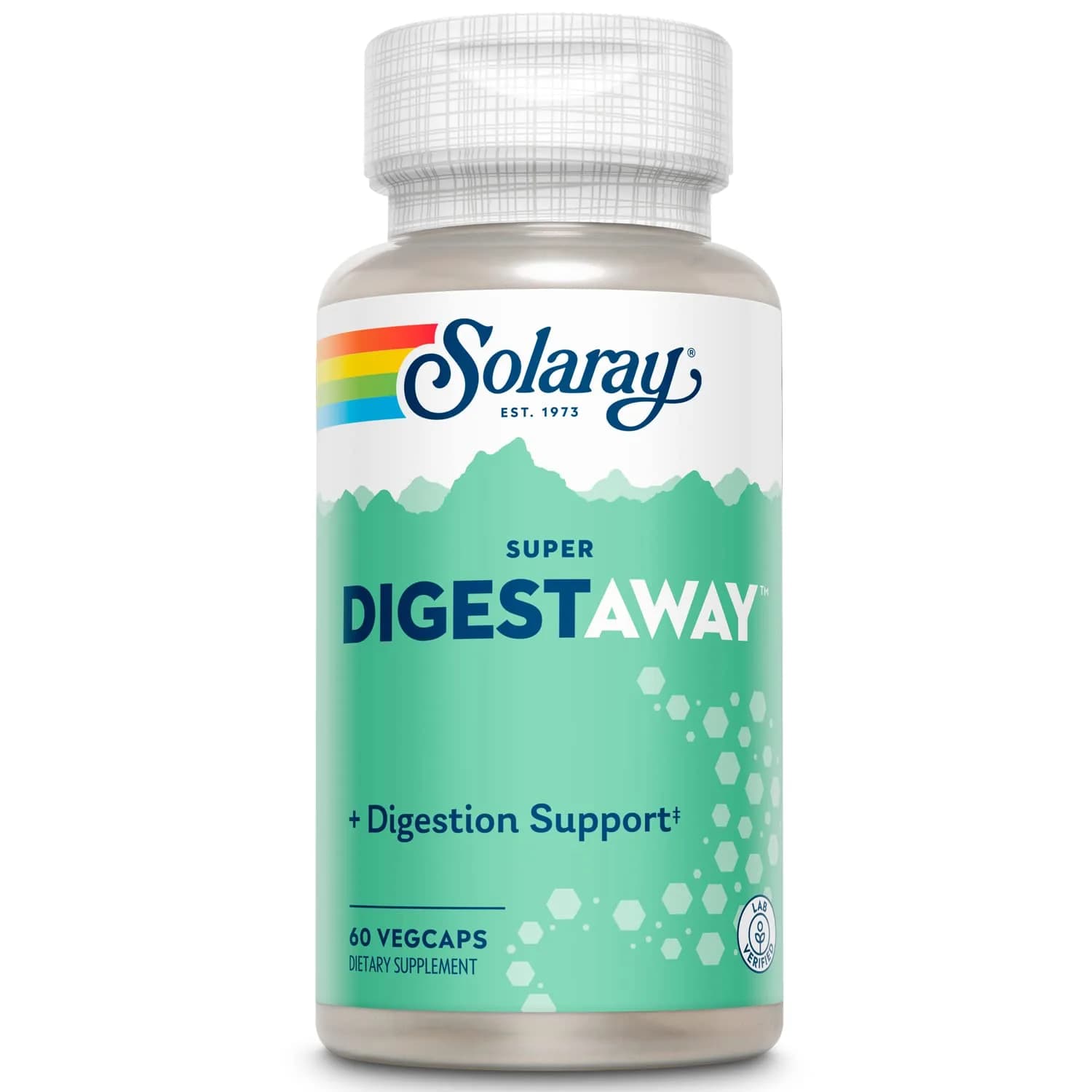 SOLARAY Super Digestaway Digestive Enzymes 60 VegCaps | Supports Protein, Fat & Carb Absorption