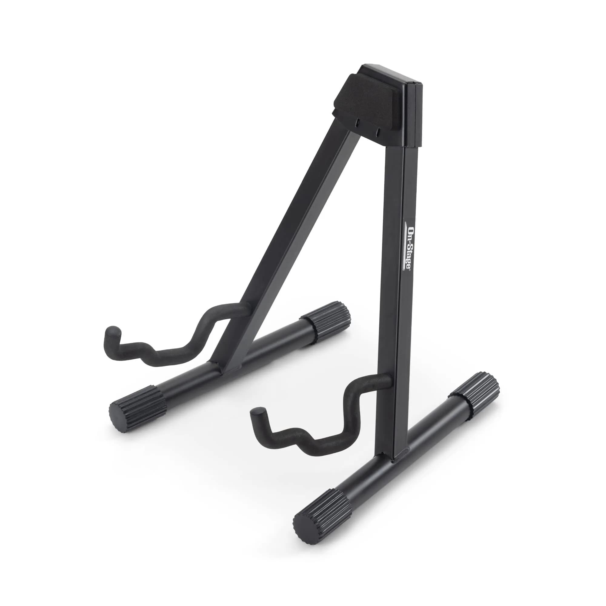 On-Stage GS7462B Professional A-Frame Guitar Stand | Holds Electric, Acoustic, Bass Guitars, Amps, Mixers