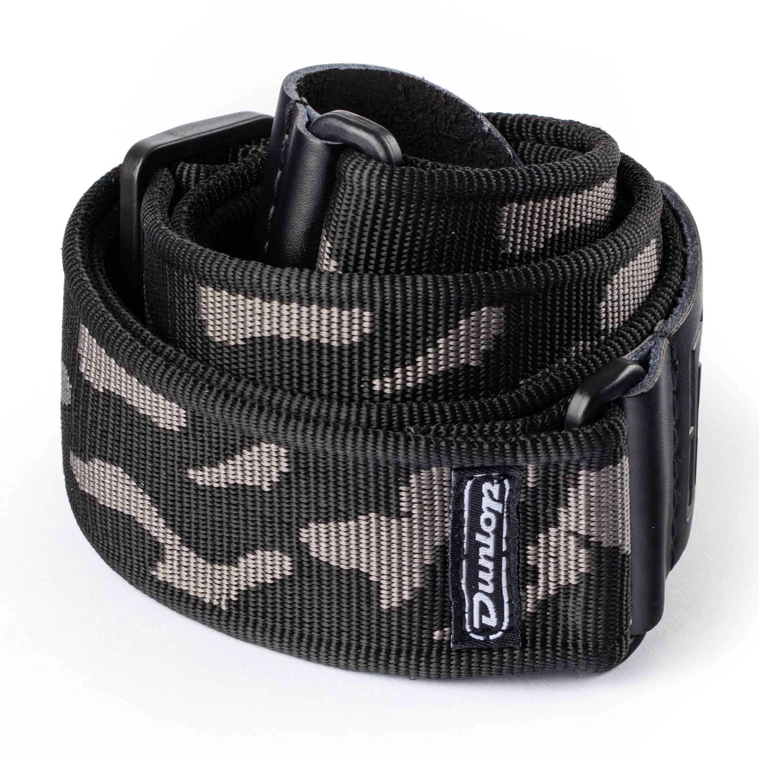 Jim Dunlop Cammo Gray Strap | Adjustable Leather Guitar & Bass Strap with Jacquard Design - main product image