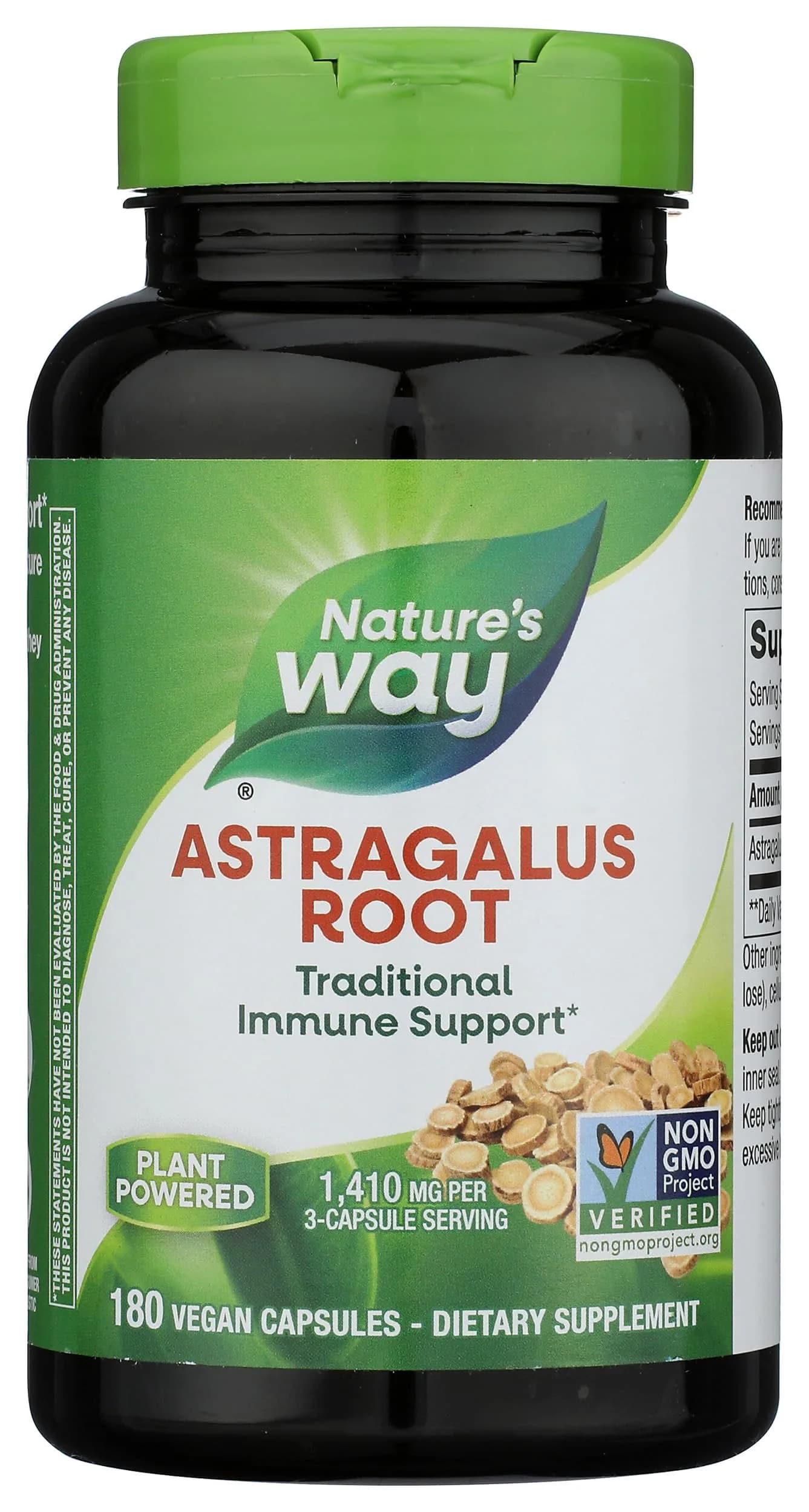 Nature's Way Astragalus Root 180 Capsules | Traditional Immune Support* Vegan, Non-GMO