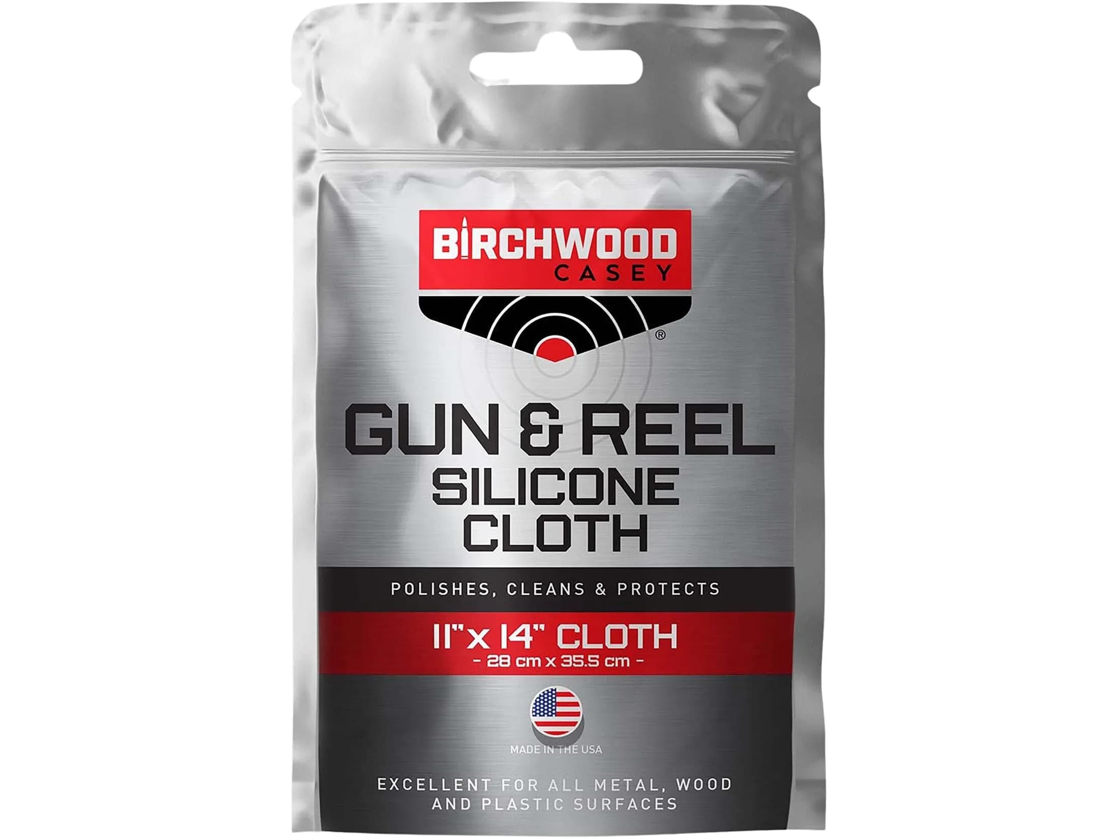 Birchwood Casey Gun & Reel Silicone Cloth 28cm x 35.5cm (11"x14") | Protects Metal, Wood & Plastic Surfaces - main product image