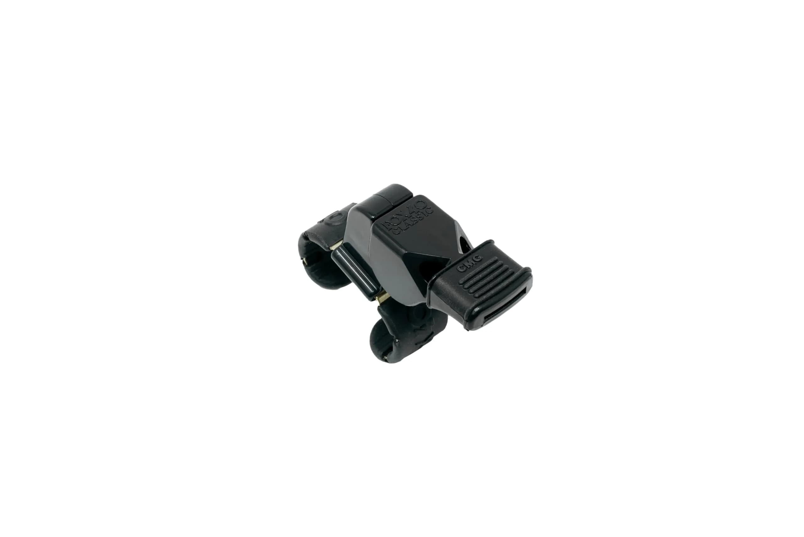 Fox 40 Classic CMG Official Finger Grip Whistle , Black | High-Decibel Referee & Coach Whistle - main product image