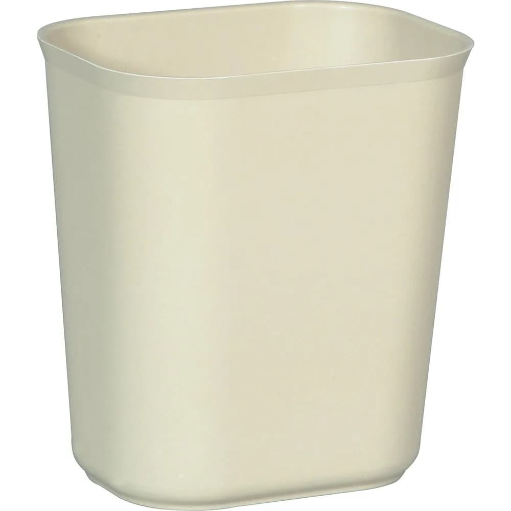 Rubbermaid Commercial Products Fire Resistant Wastebasket, Beige, 3.5-Gal | UL Certified Fire Safety