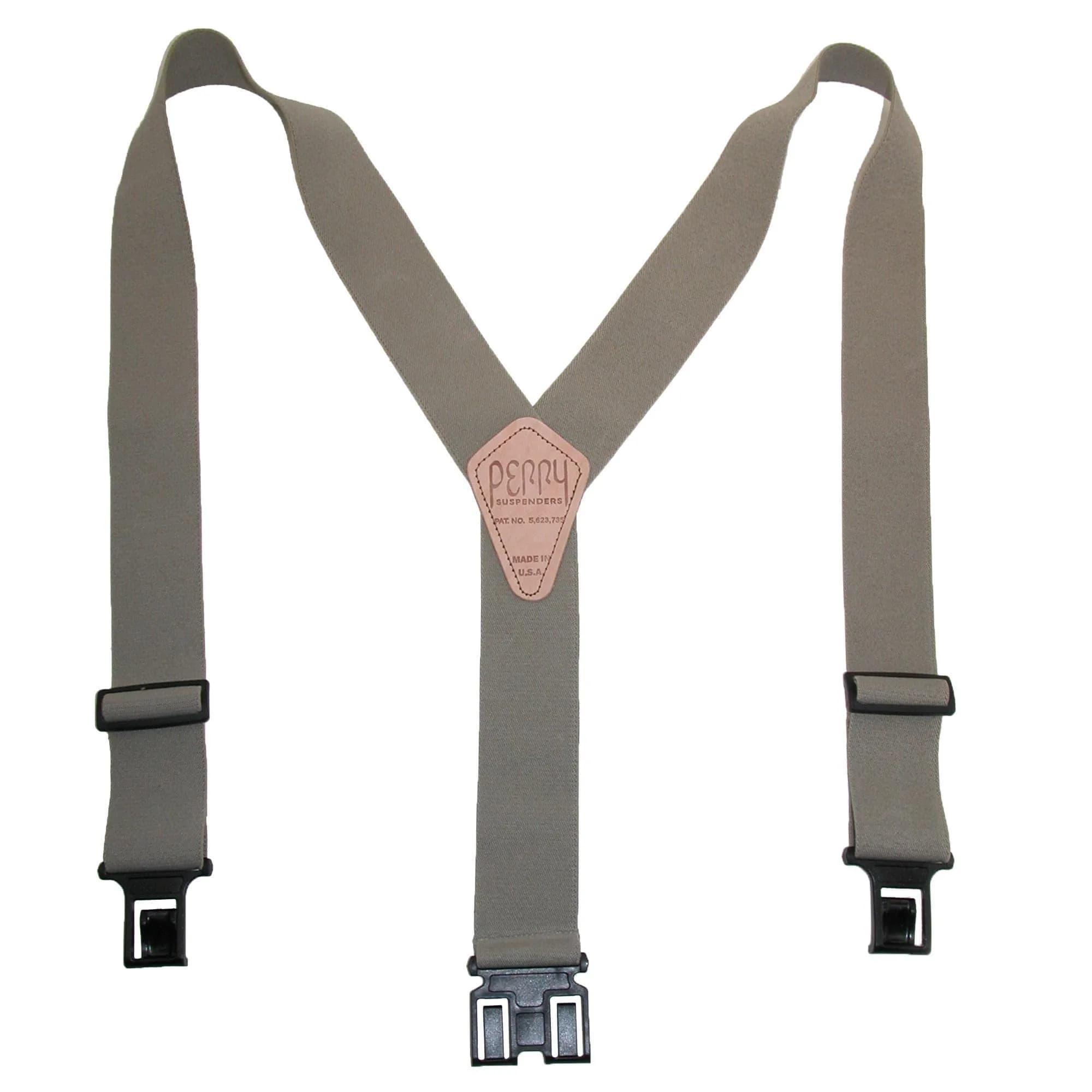 PERRY SUSPENDERS 2" Original (Tan, Big & Tall) | Durable Belt Hook Suspenders for Men - main product image